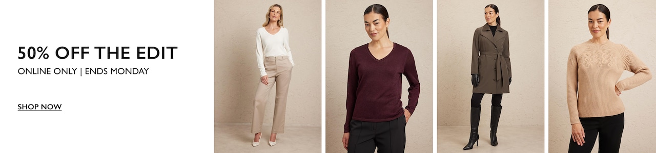 50% Off The Edit. Online Only | Ends Monday