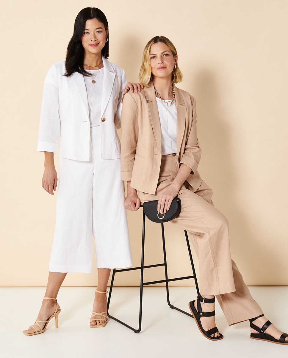 New Linen Suits in Time for Spring