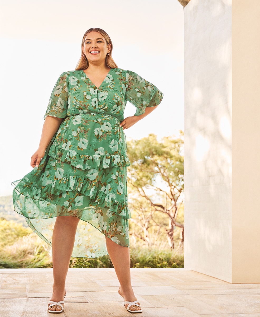 Curve and Plus Size Midi Dress