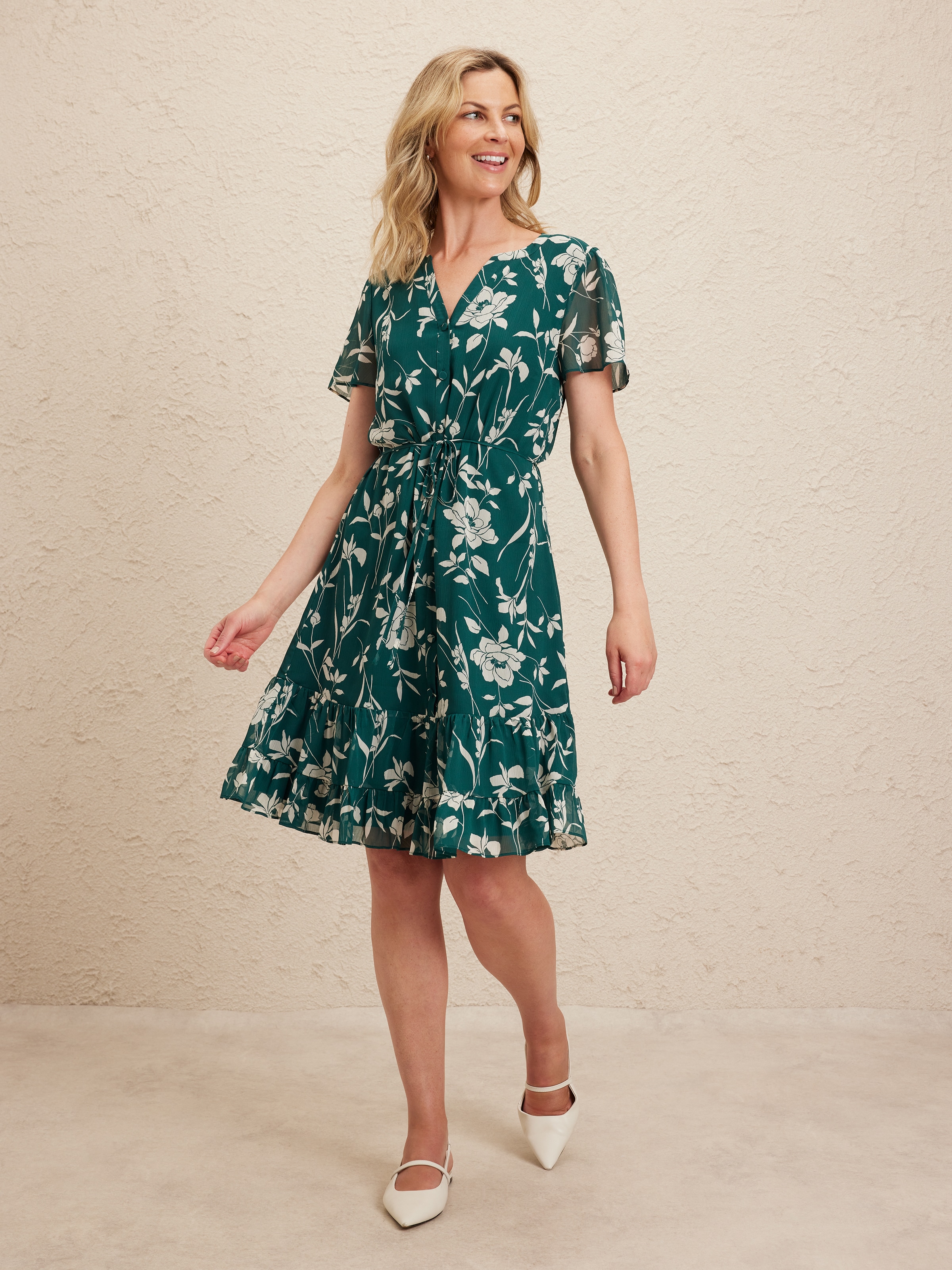 Felicity Frill Hem Tunic Dress