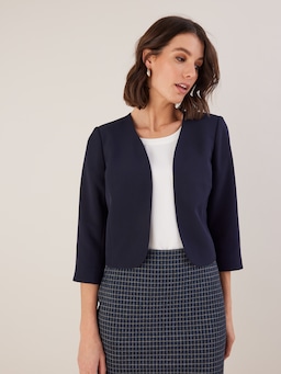 Curved Front Crop Jacket