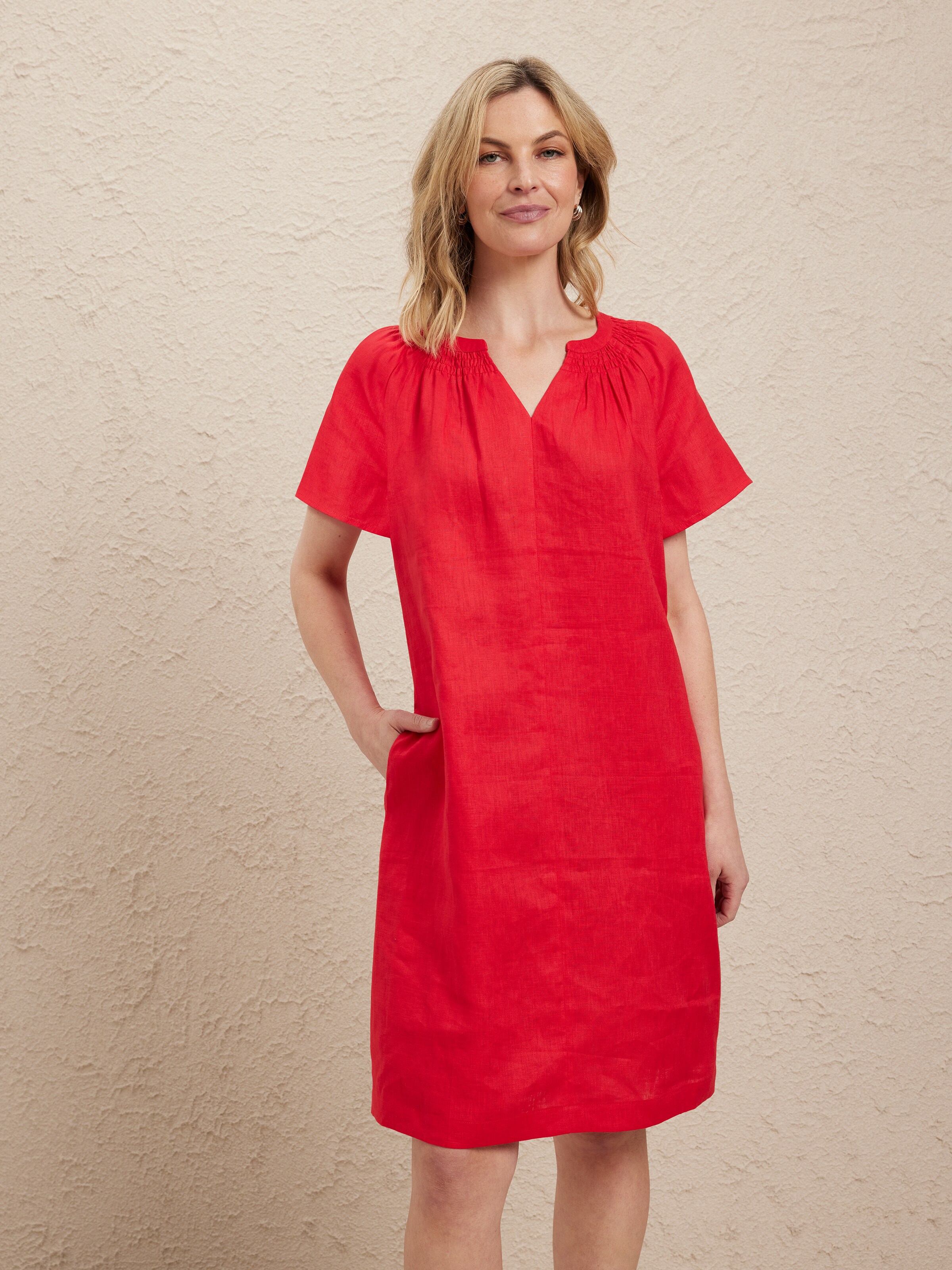 Simara Linen Tunic Dress