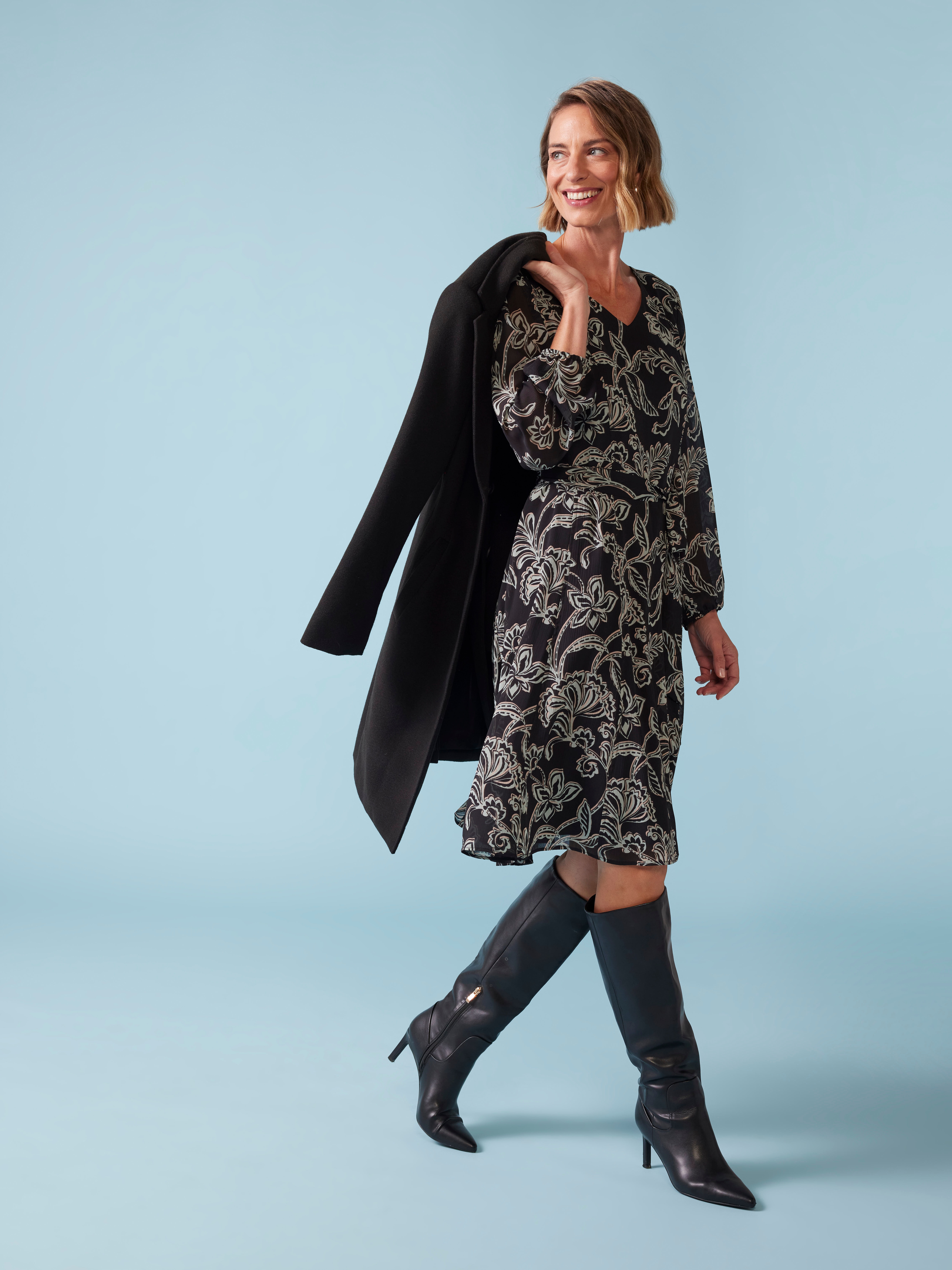 Katrina V Neck Tunic Dress