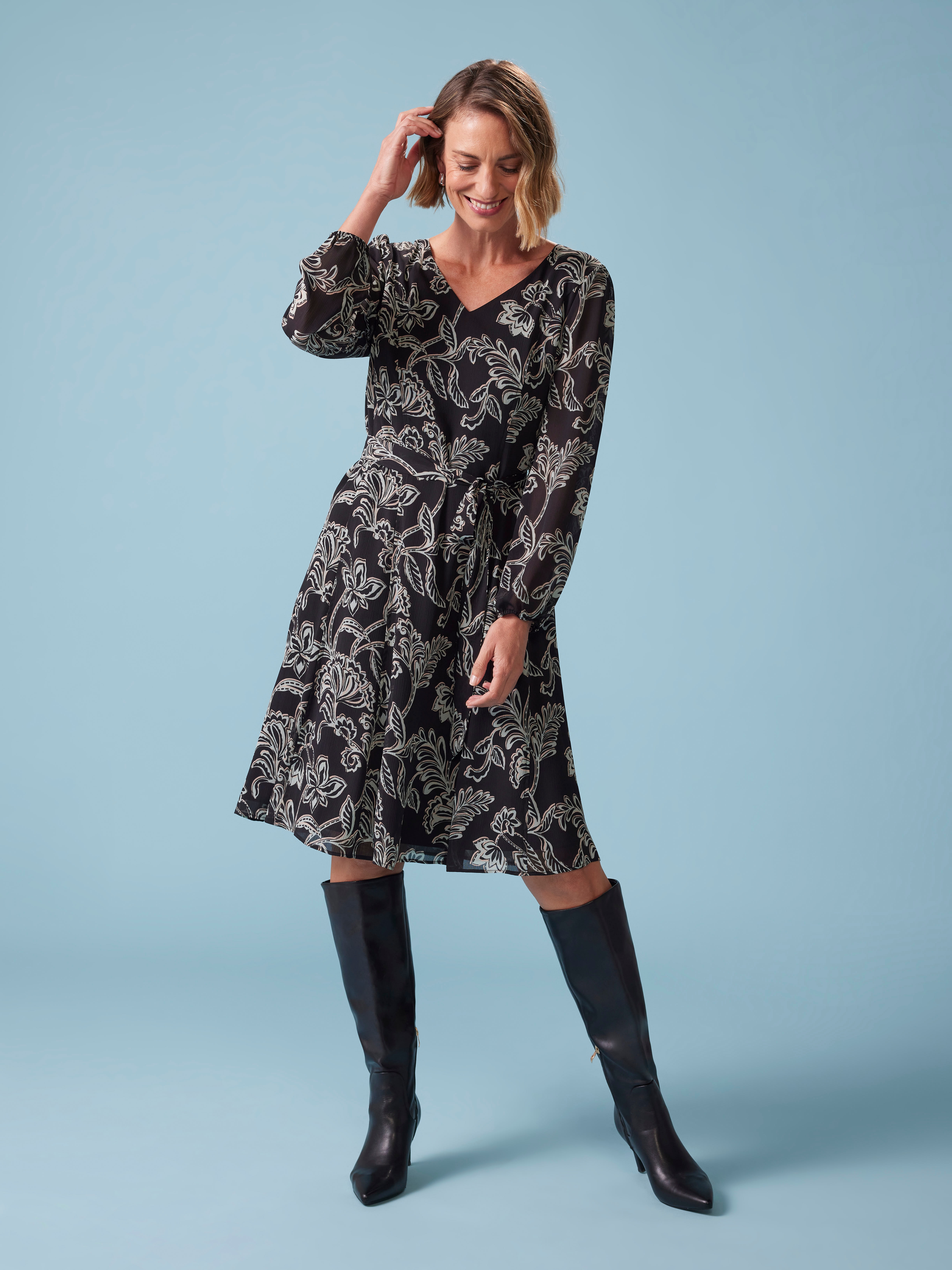 Katrina V Neck Tunic Dress