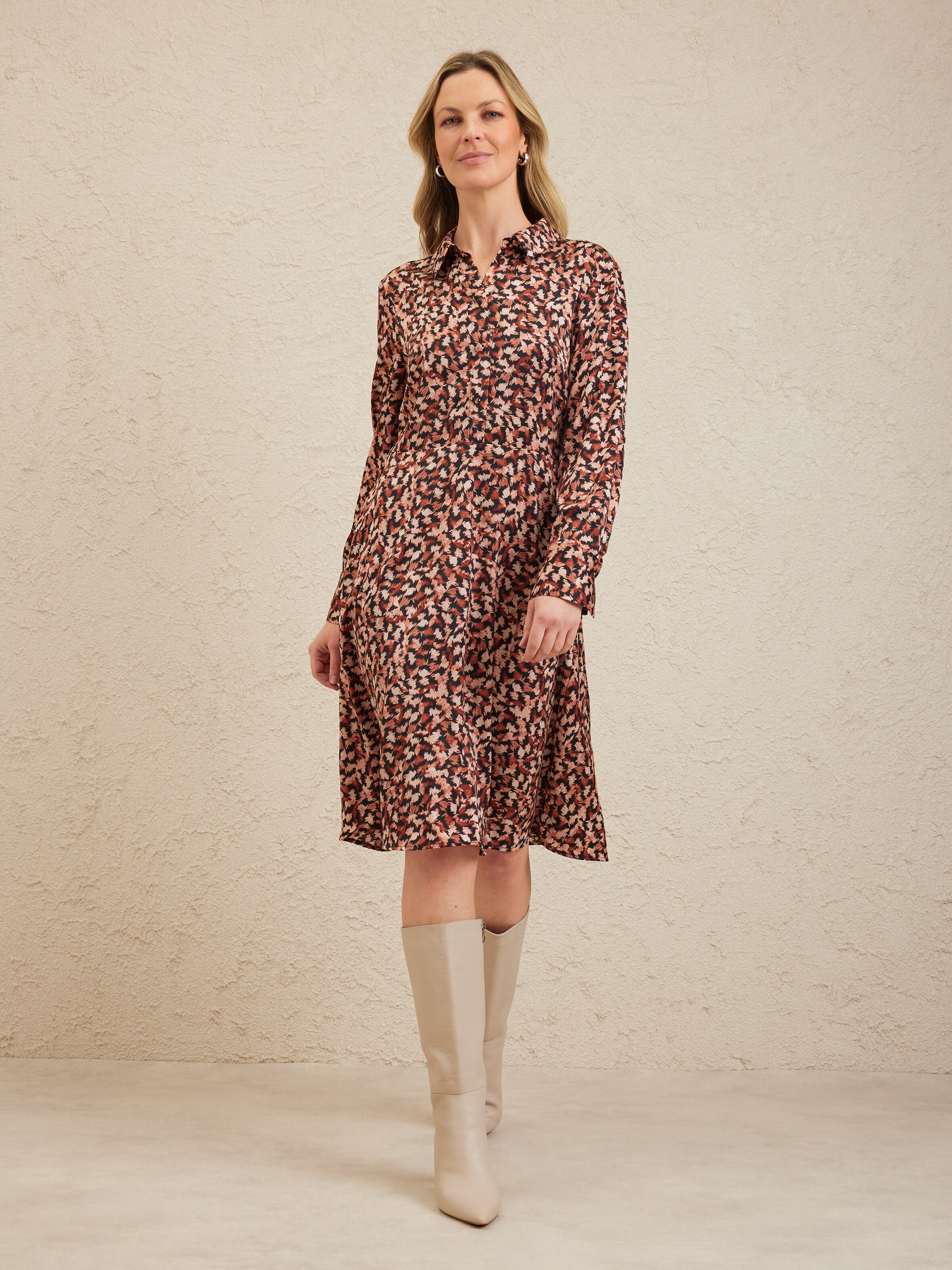 Sabine Collared Shirt Dress