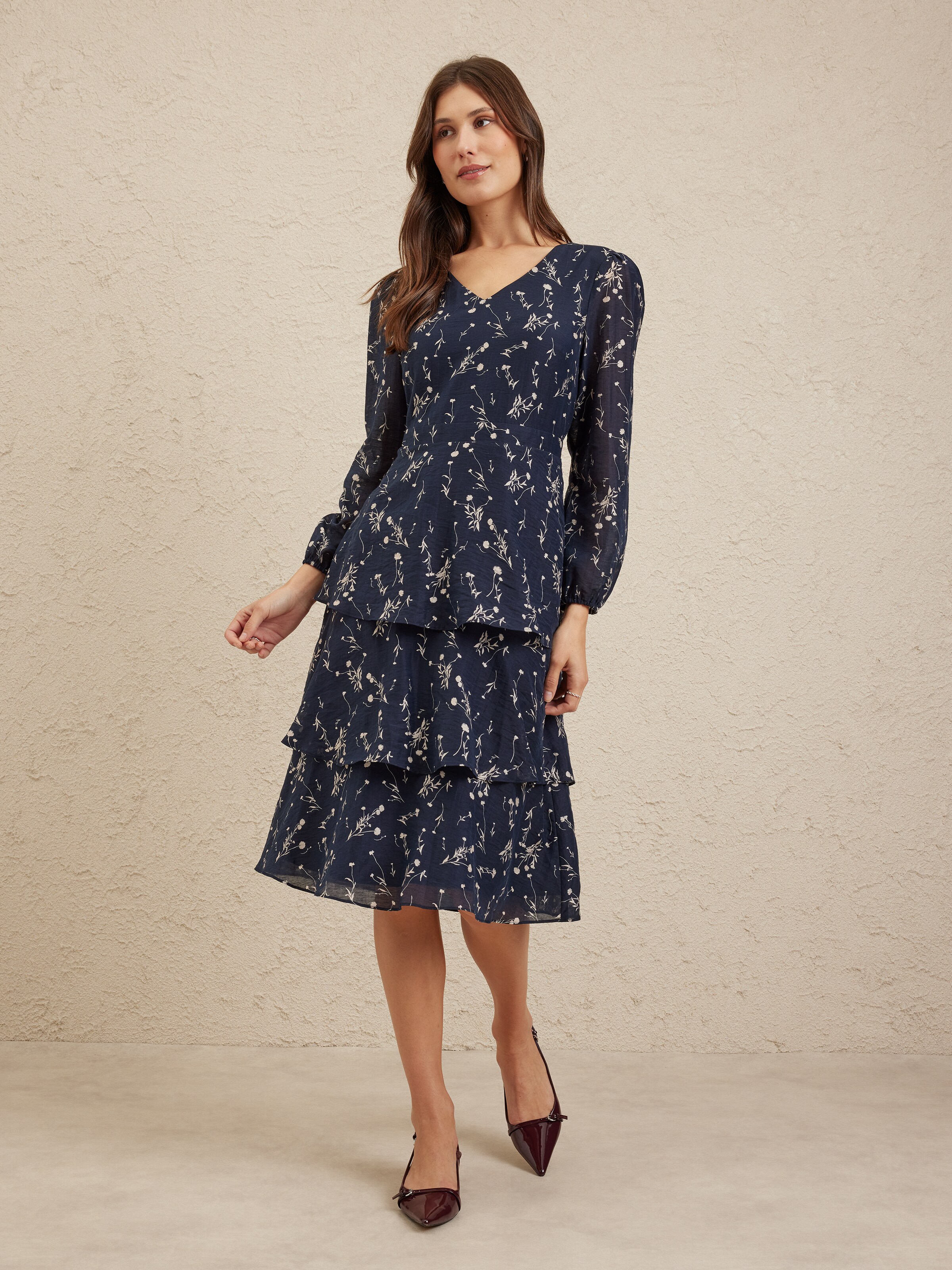 Teresa Tiered Midi Dress