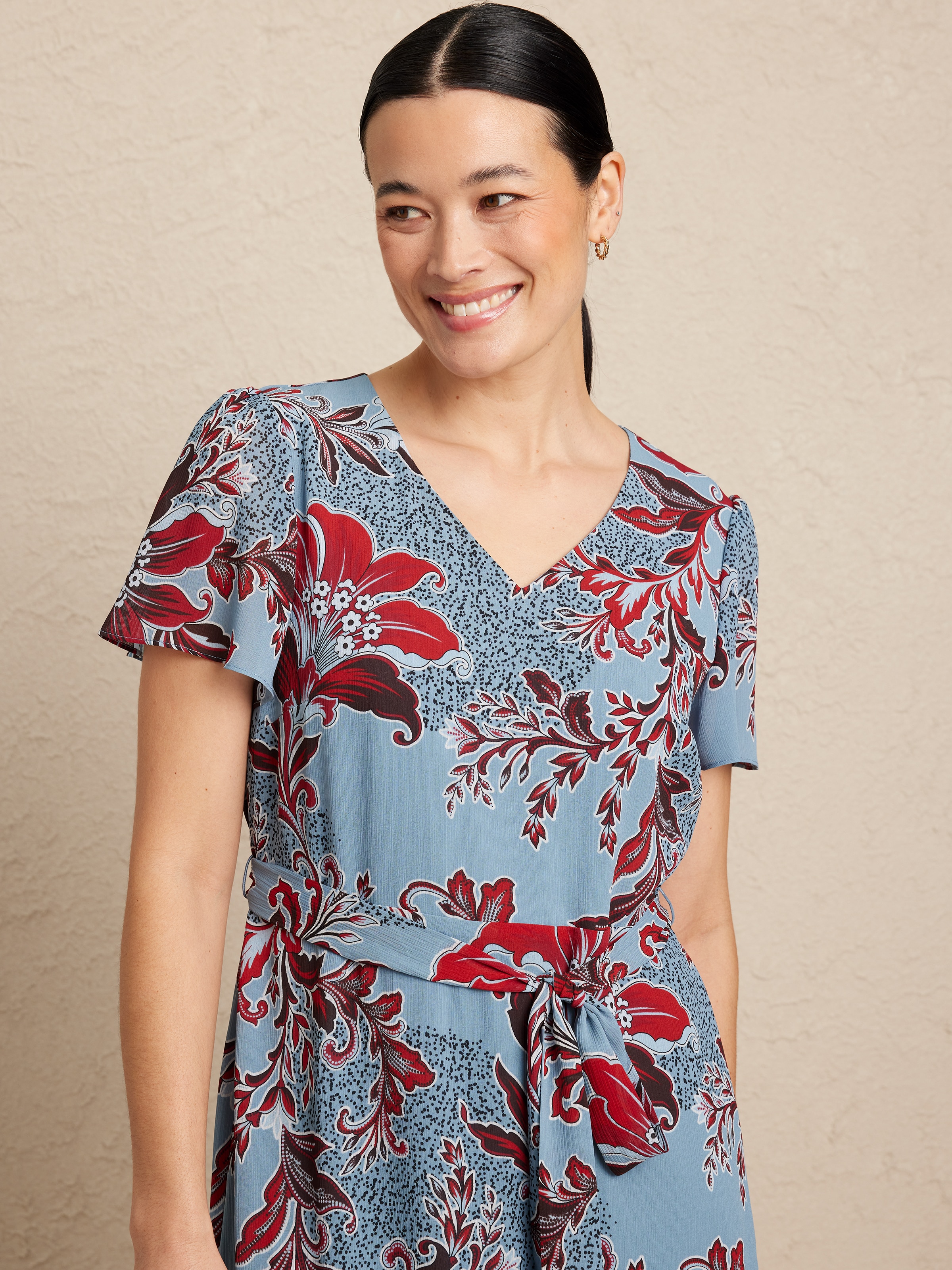 Marissa Frill Hem Maxi Dress