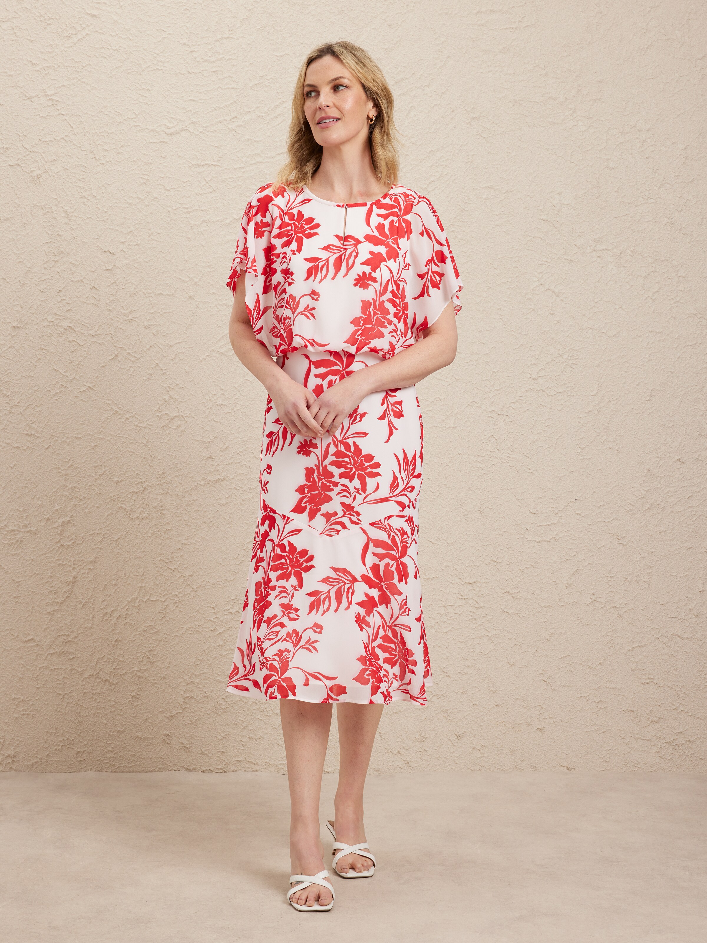 Split Sleeveless Eleanor Midi Dress