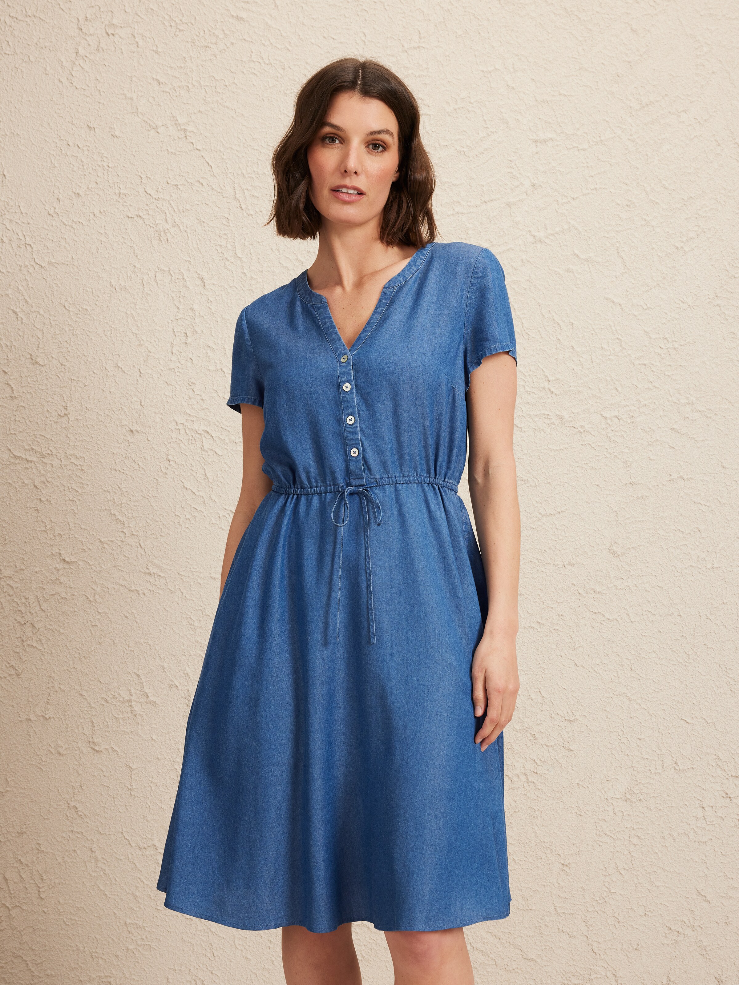 Lauren Chambray Fit & Flare Dress