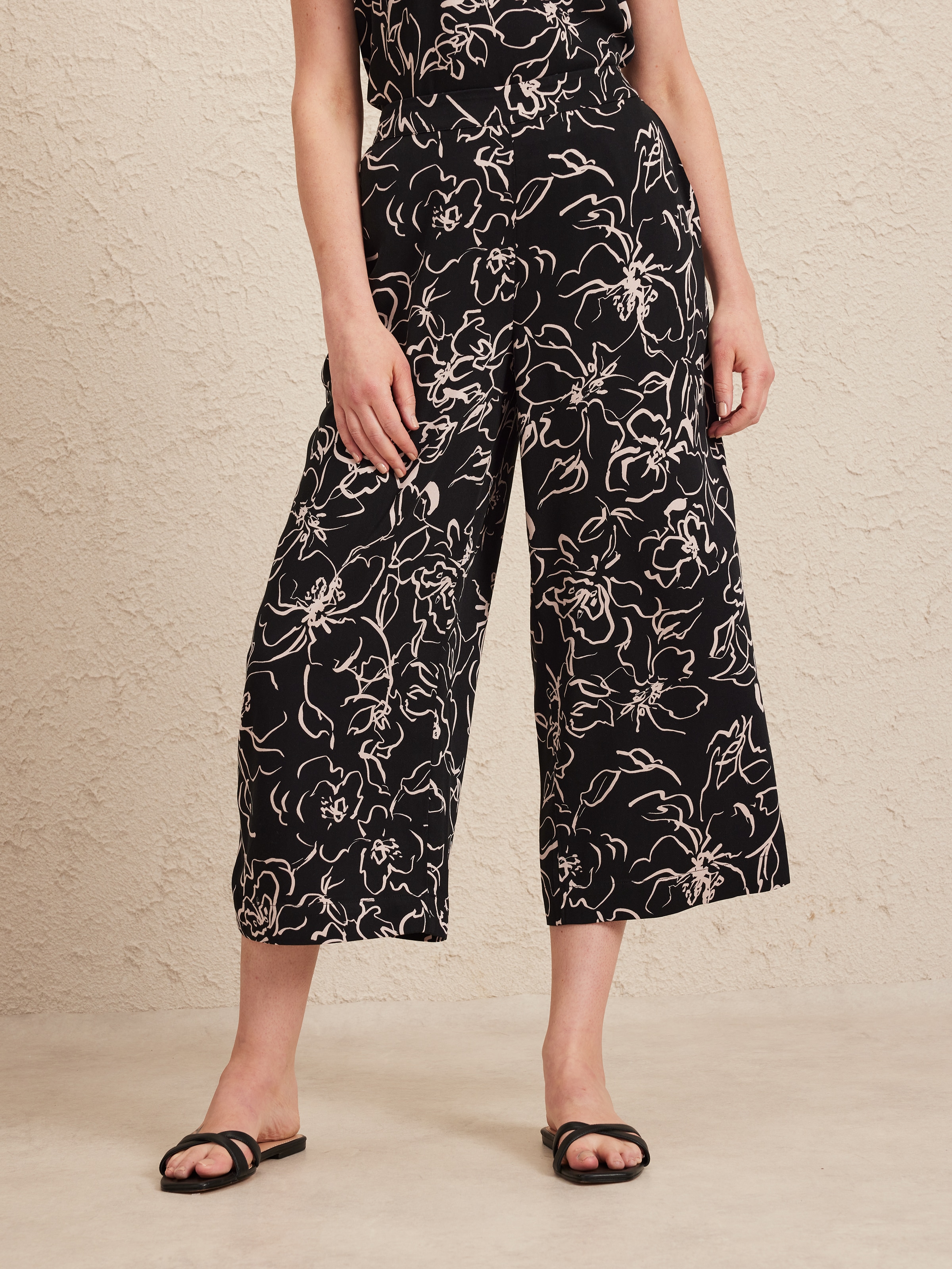 Printed Viscose Culotte