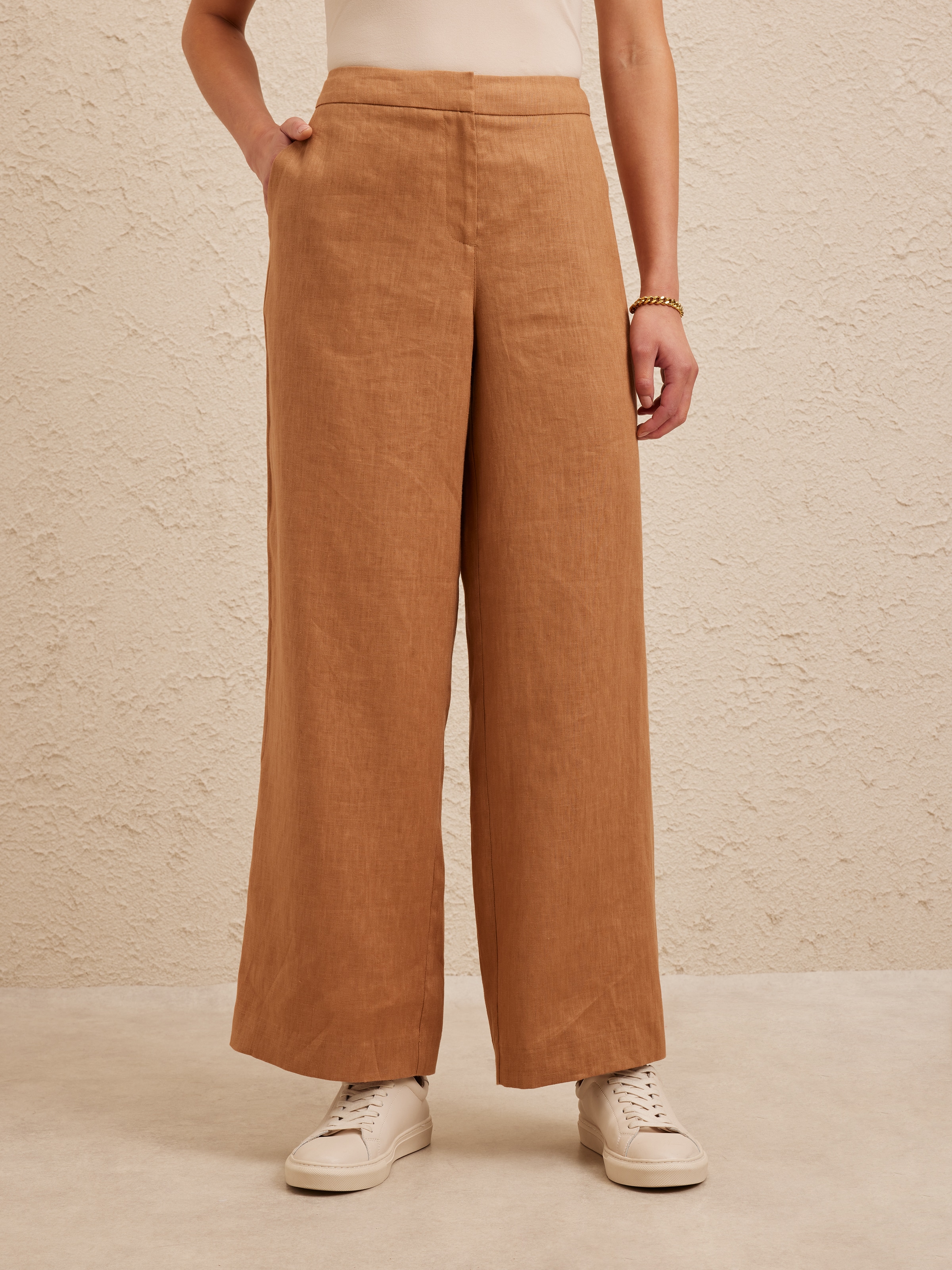 Palazzo Linen Pant