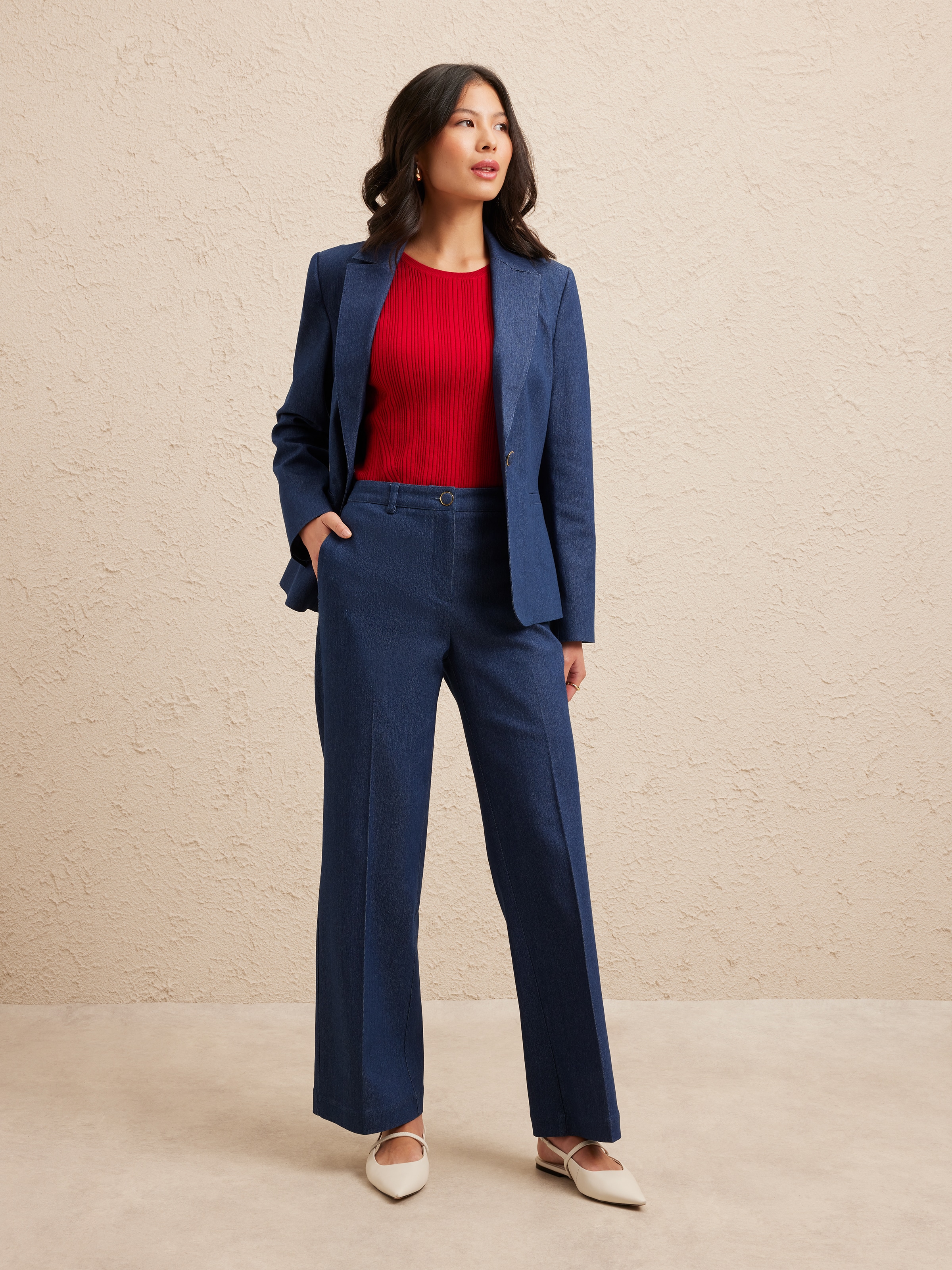 Denim Full Length Pant
