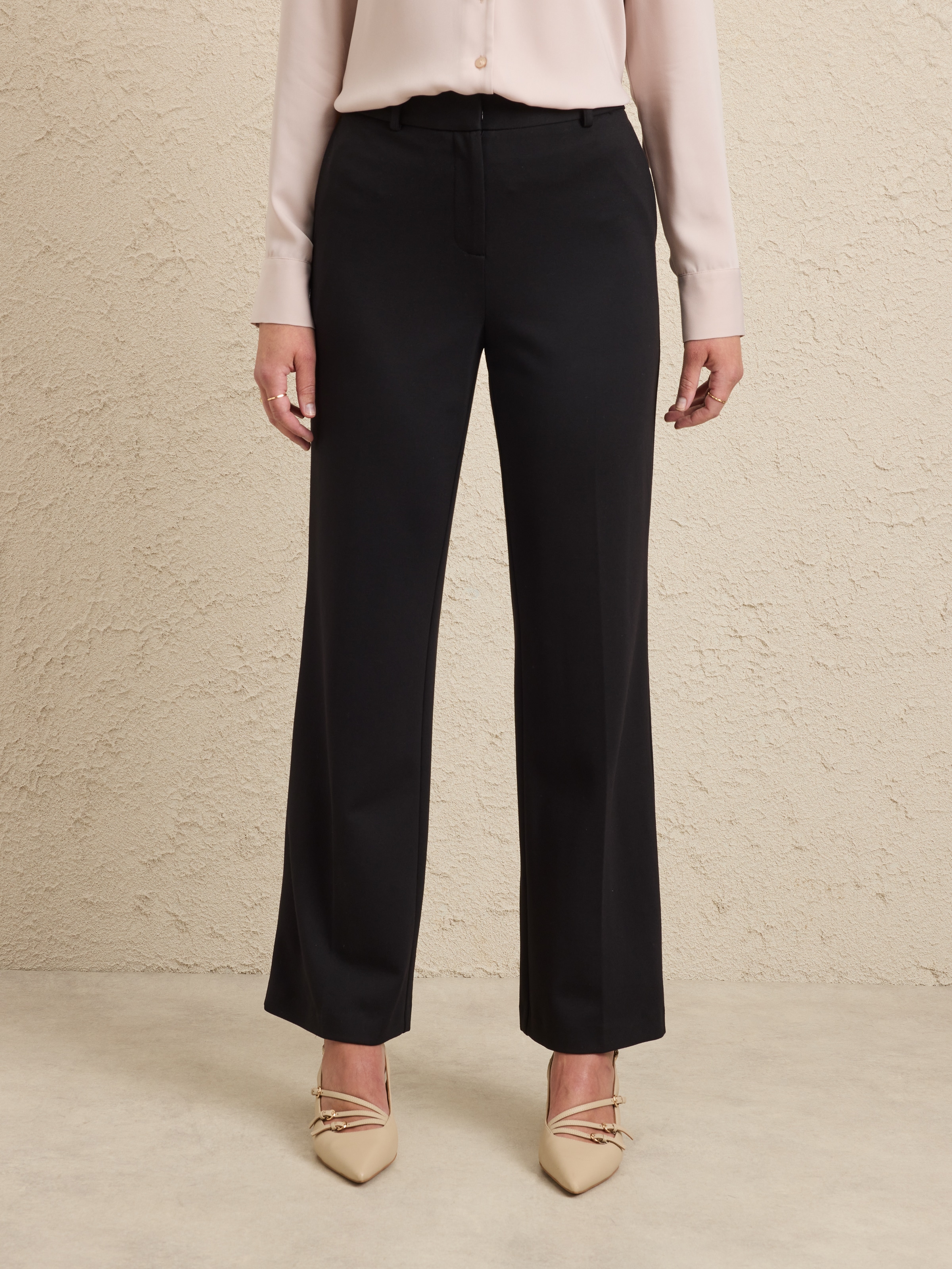 Lana Wide Leg Ponte Pant