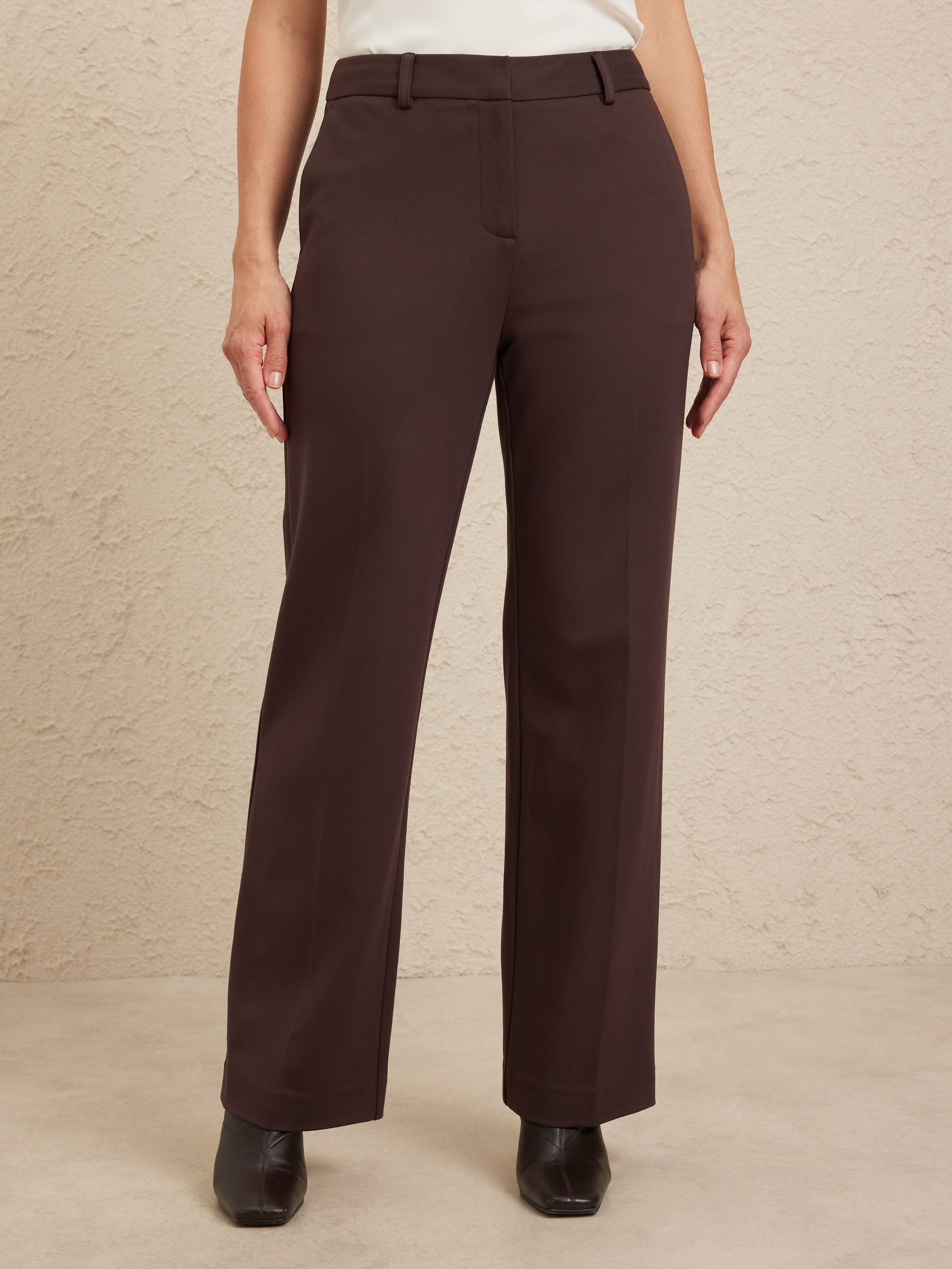 Lana Wide Leg Ponte Pant