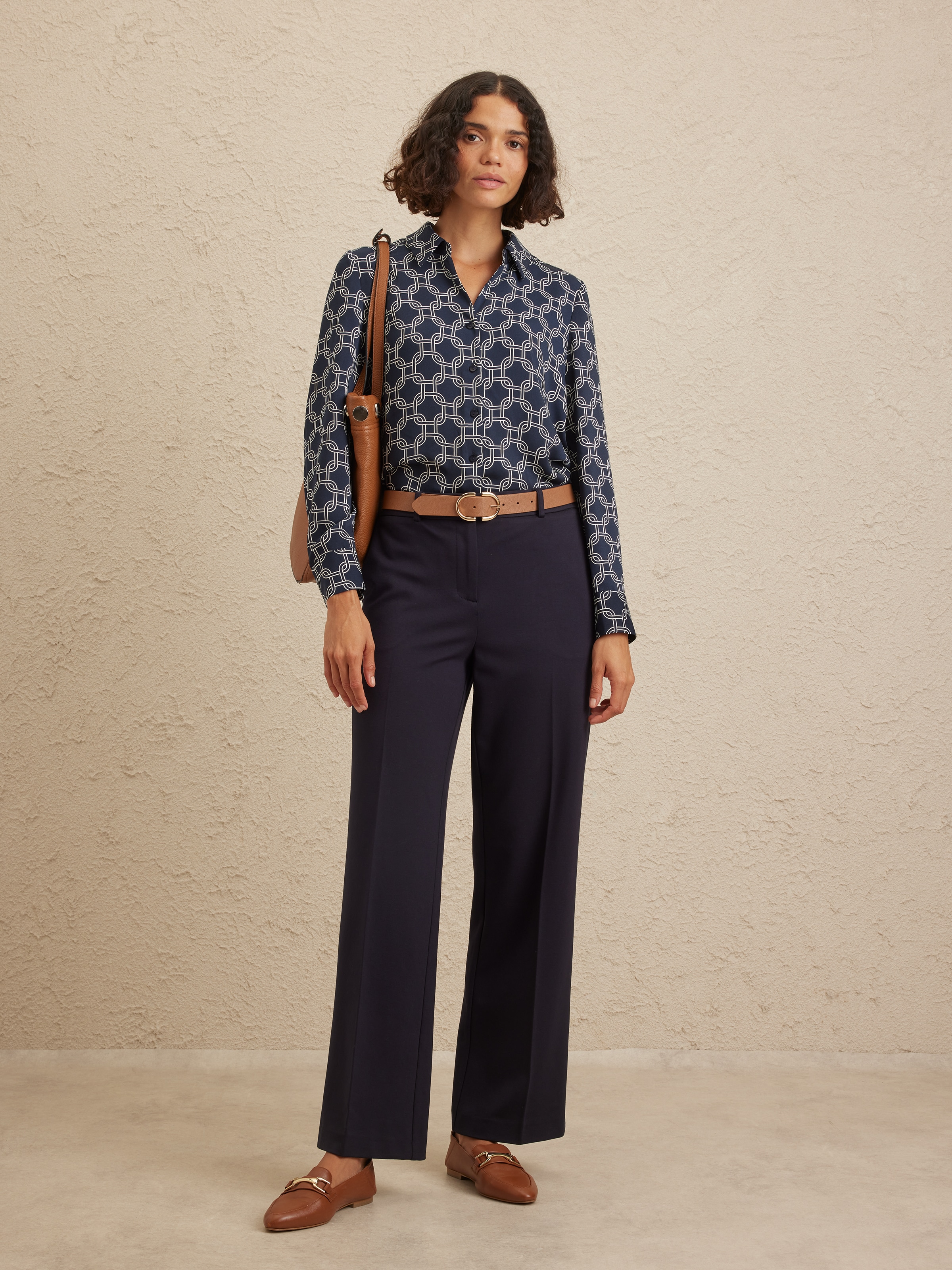 Lana Wide Leg Ponte Pant