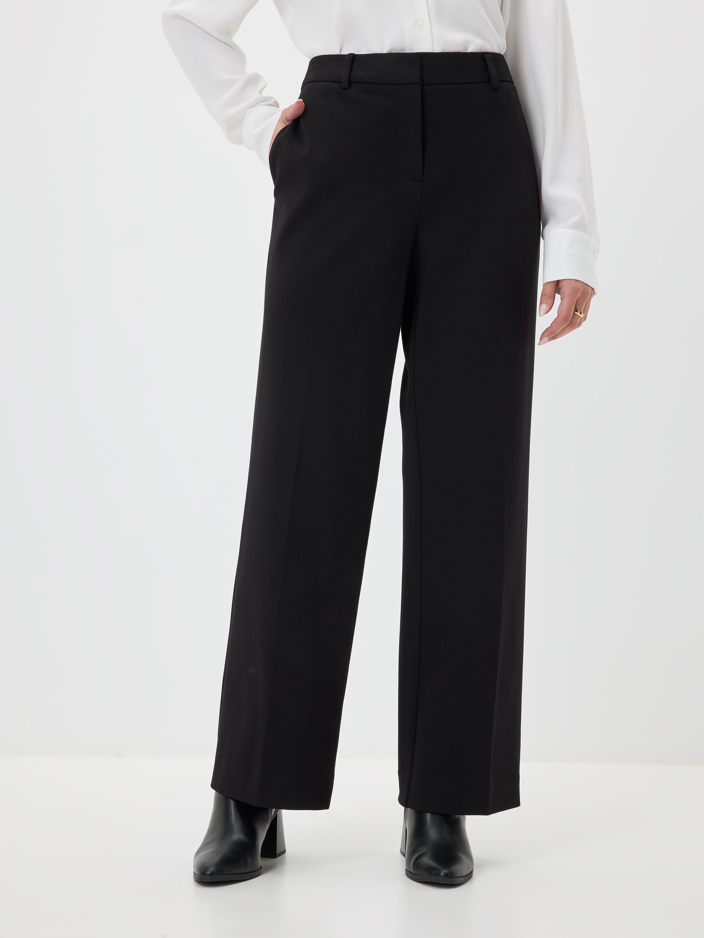 Lana Wide Leg Petite Ponte Pant