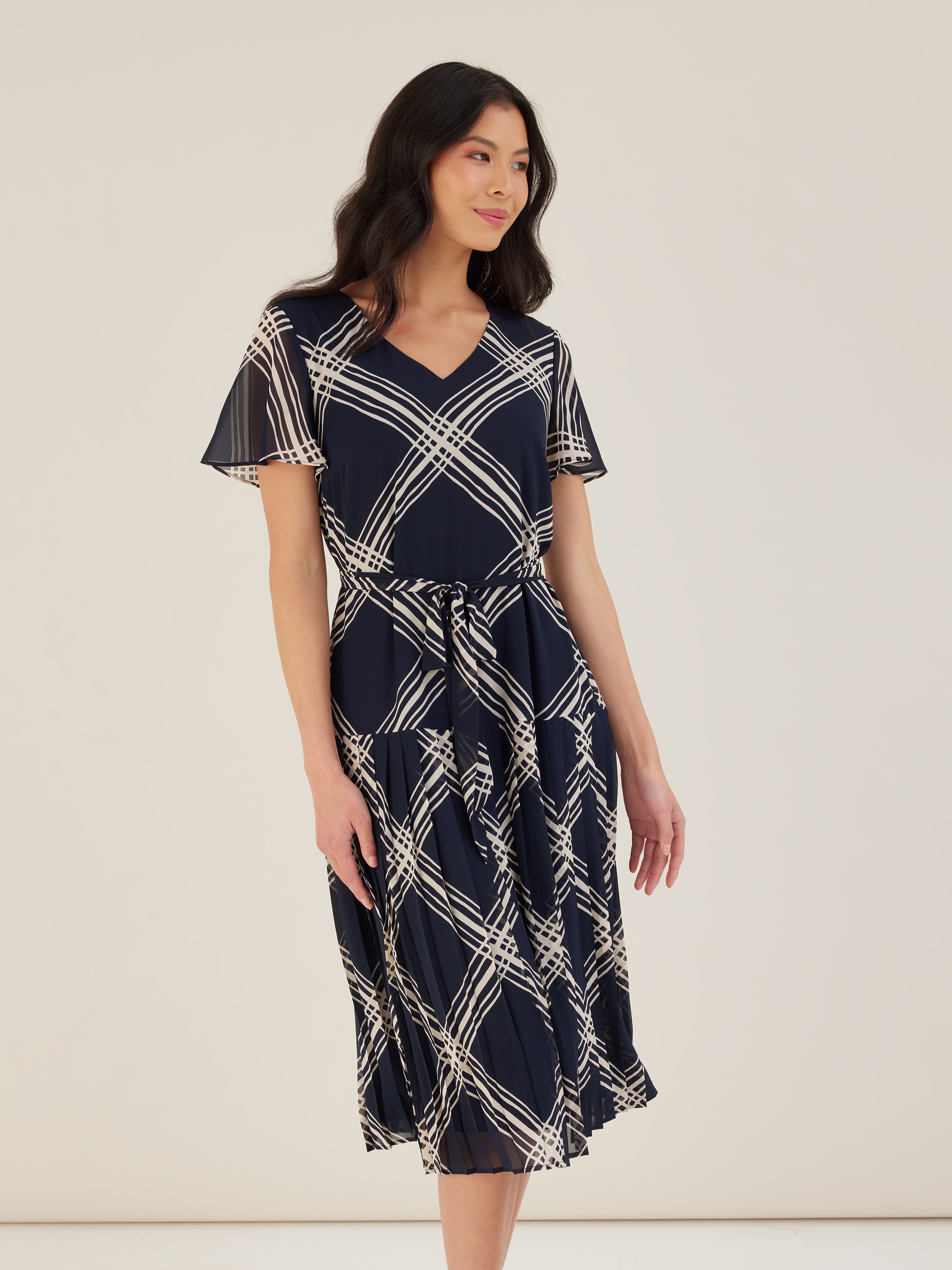 Polly Pleat Skirt Dress