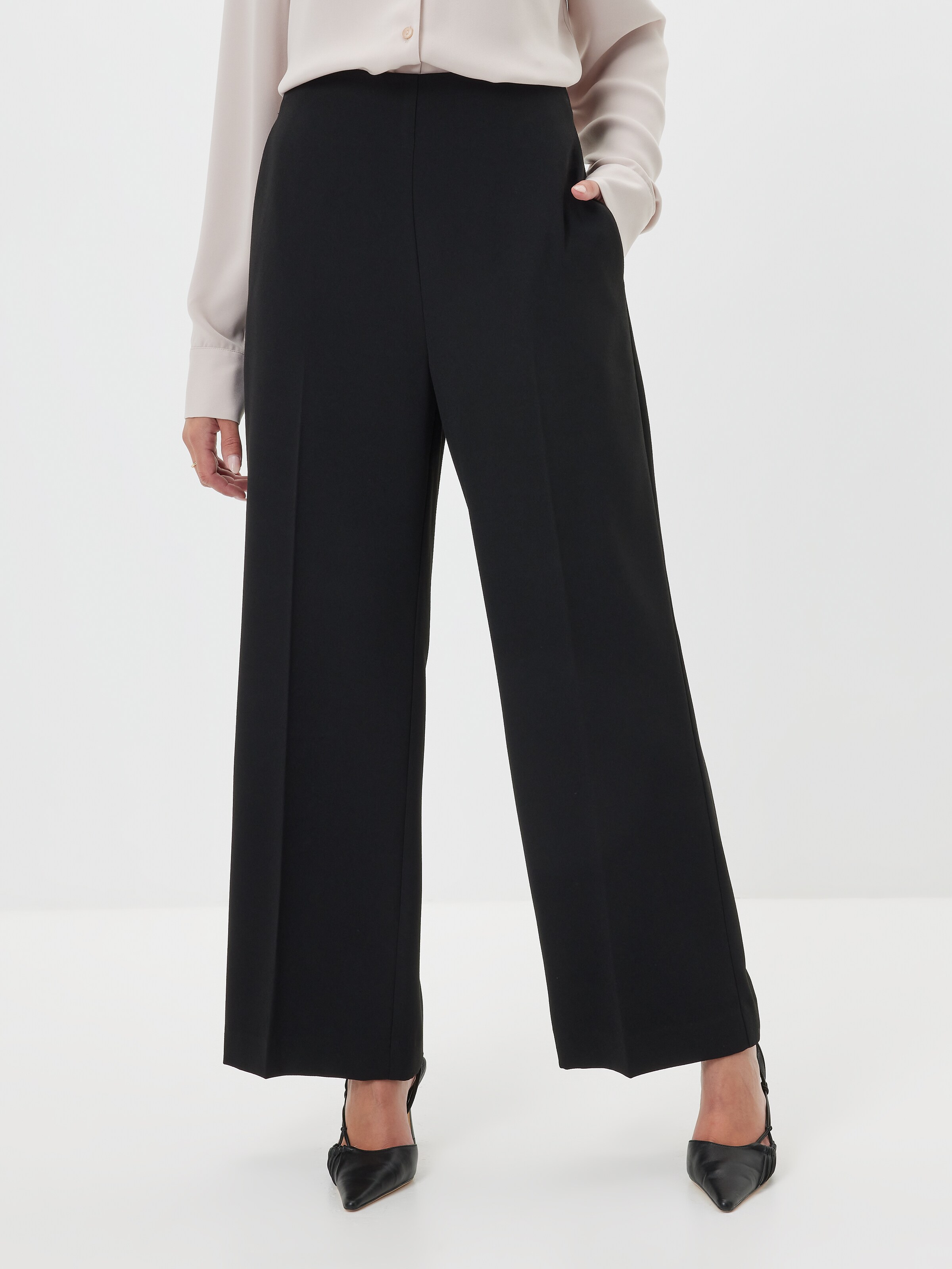 High Rise Petite Crepe Pant