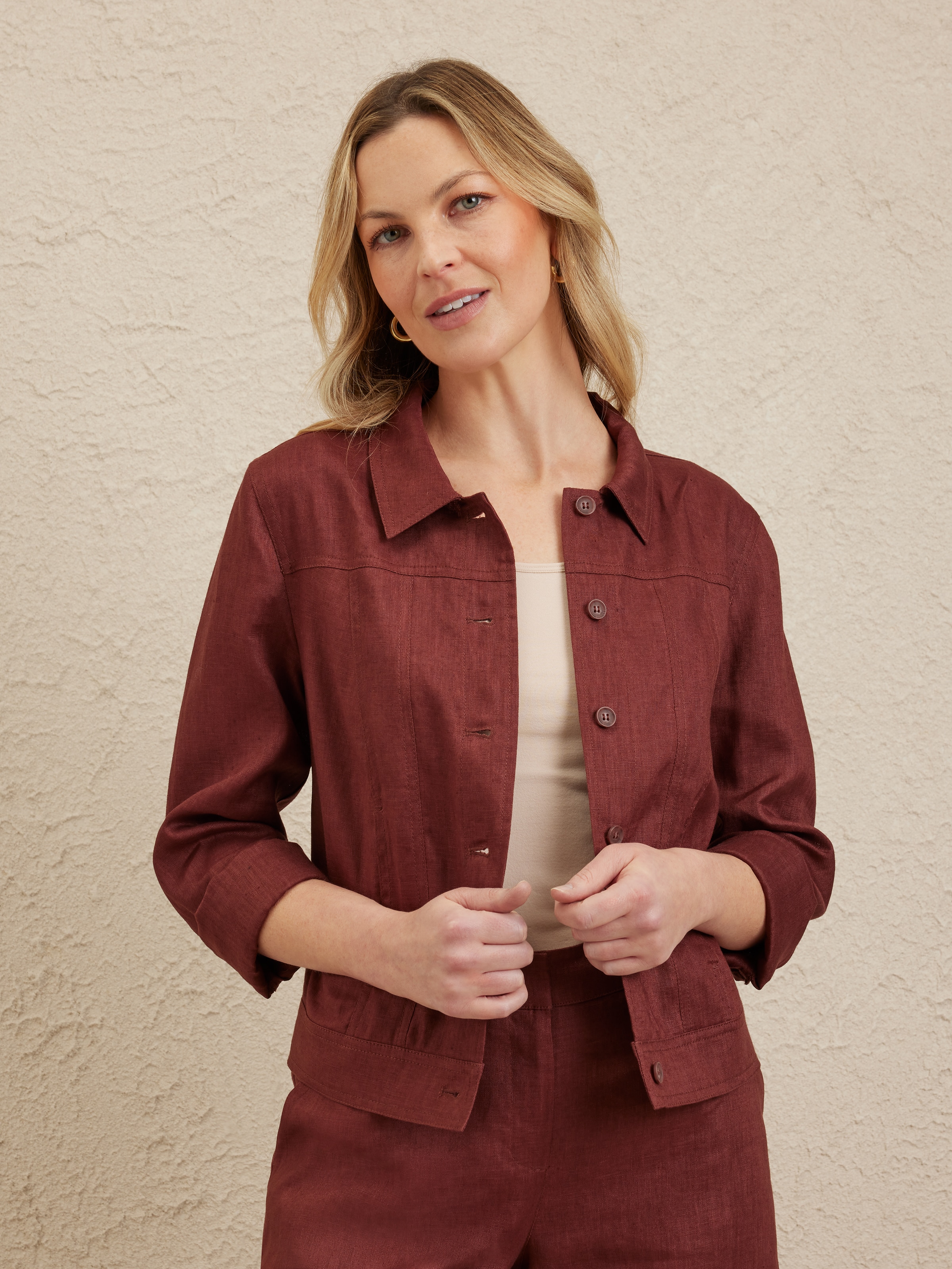 Nadia Linen Jacket