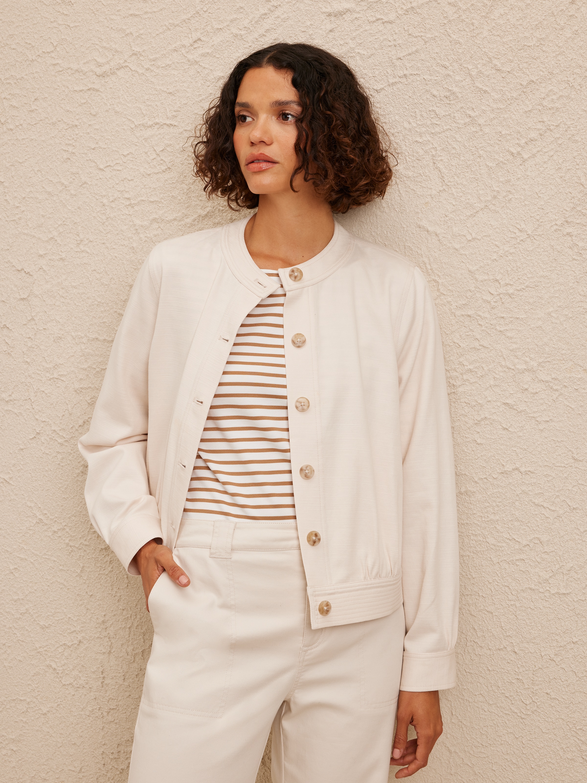 Cotton Tencel Casual Jacket