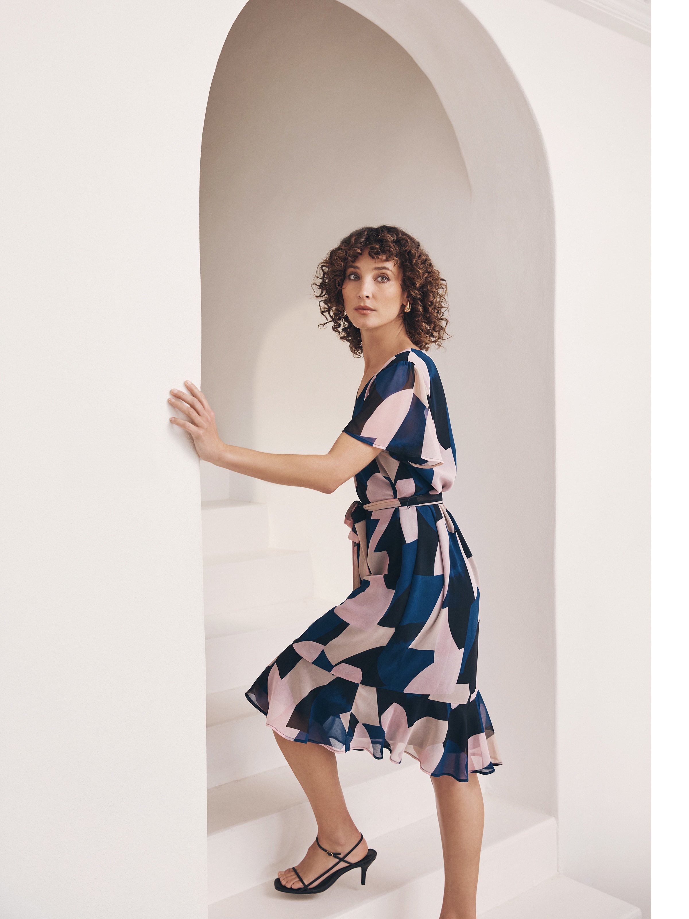 Kyla Frill Hem Tunic Dress