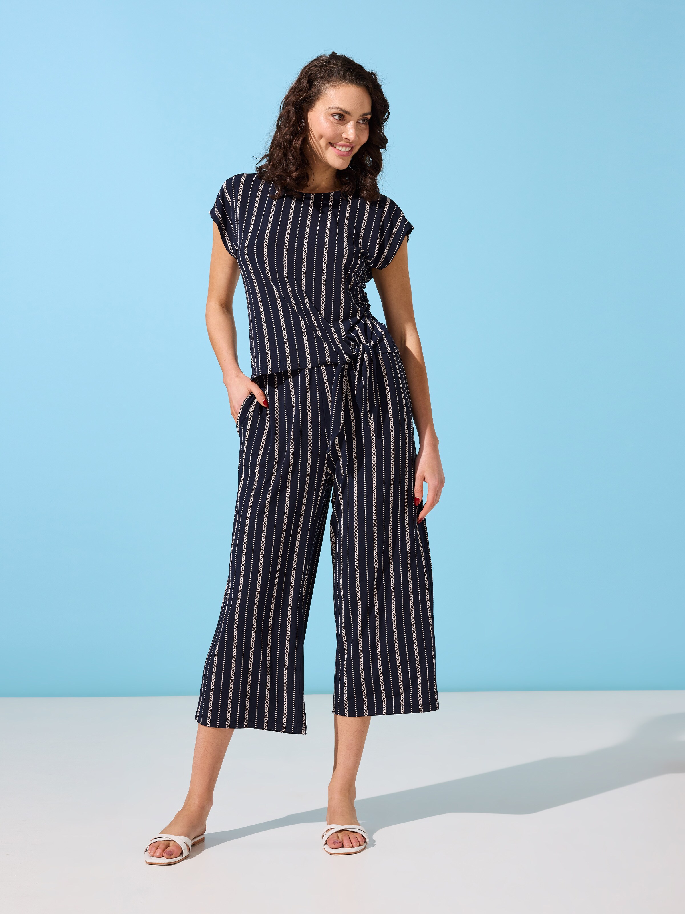 Jersey Elastic Waist Culotte
