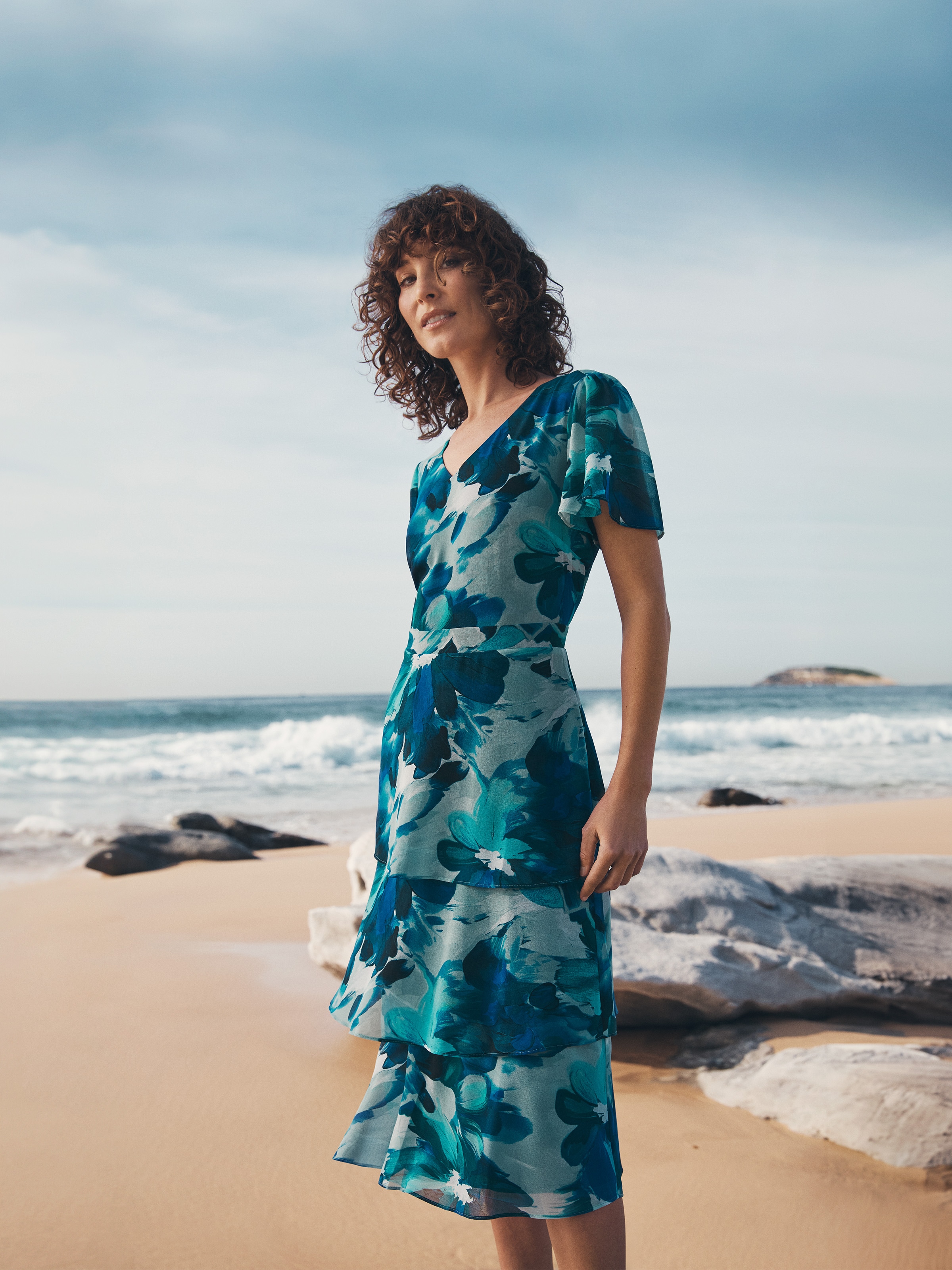 Teresa Tiered Midi Dress
