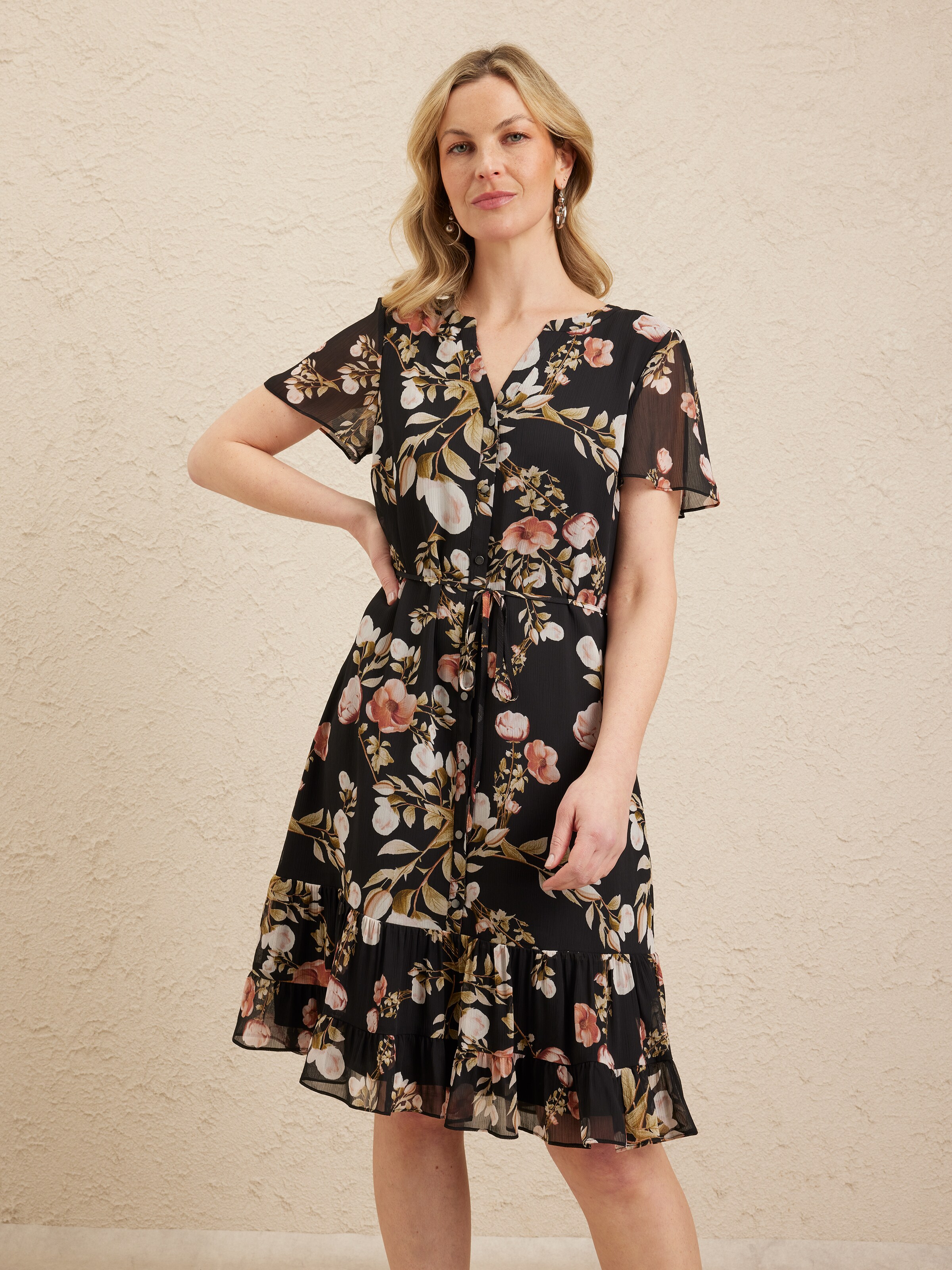 Felicity Frill Hem Dress
