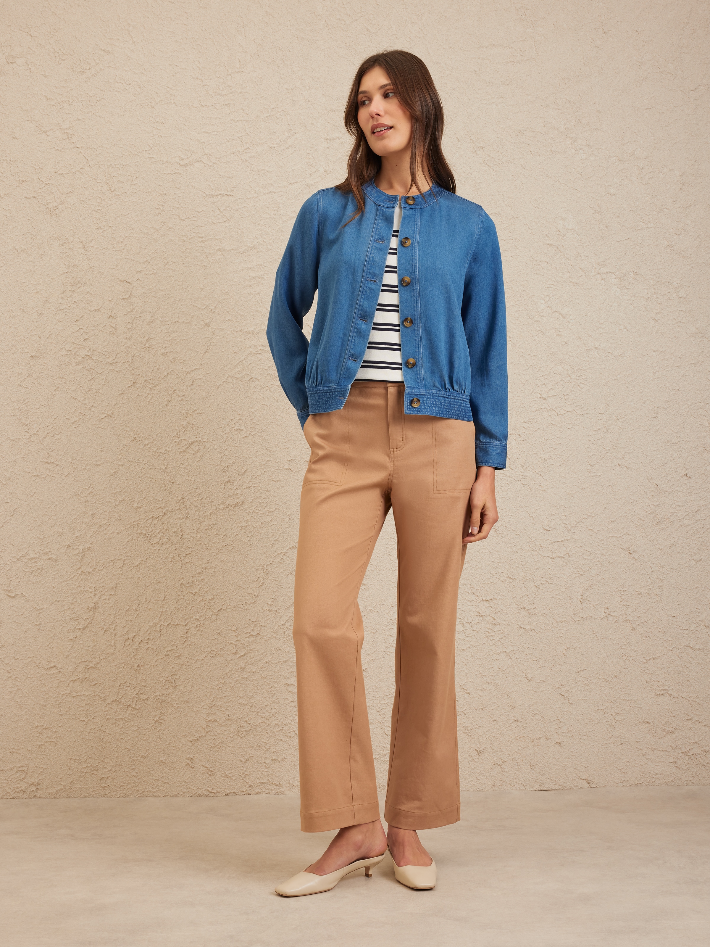 Chambray Tencel Jacket