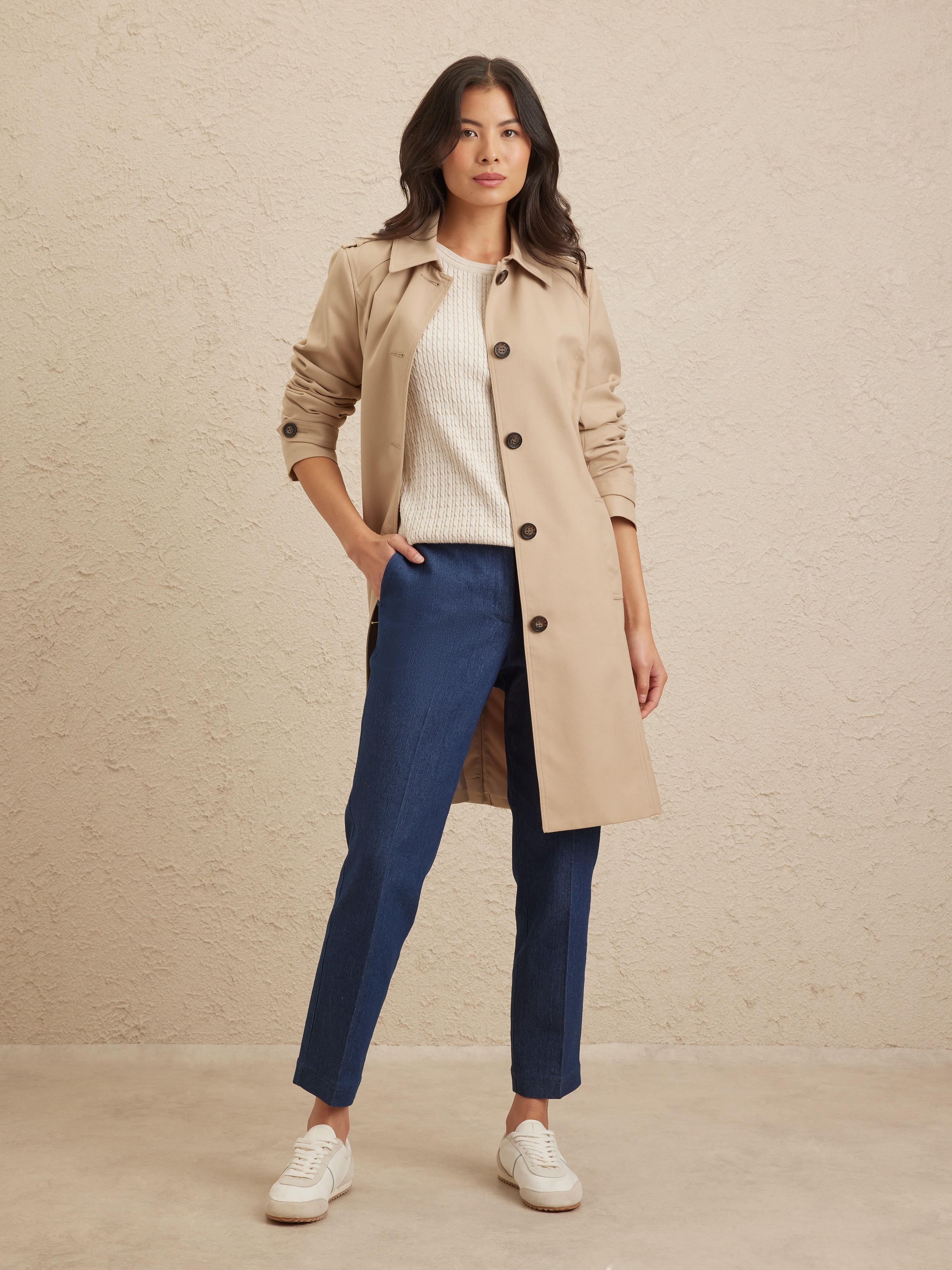 Single Breasted Trench Coat
