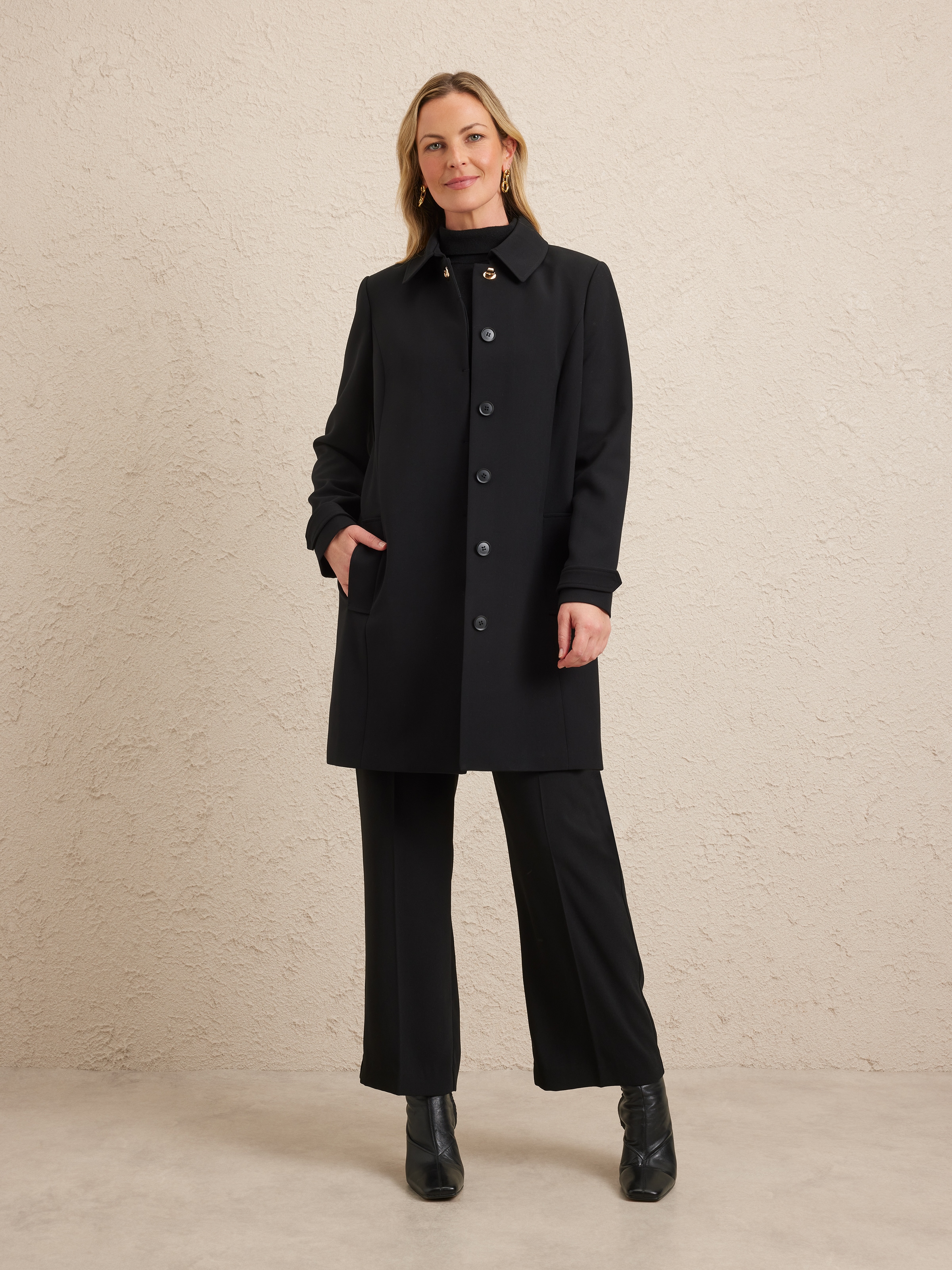 Kelly Gold Clasp Coat