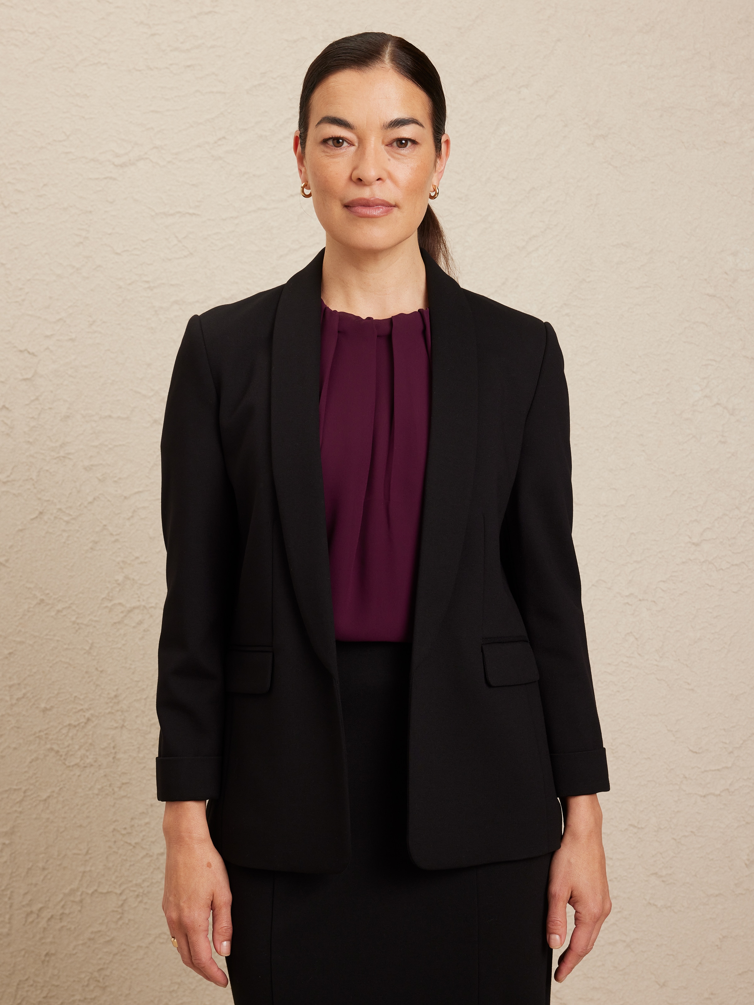 Delany Ponte Long Blazer