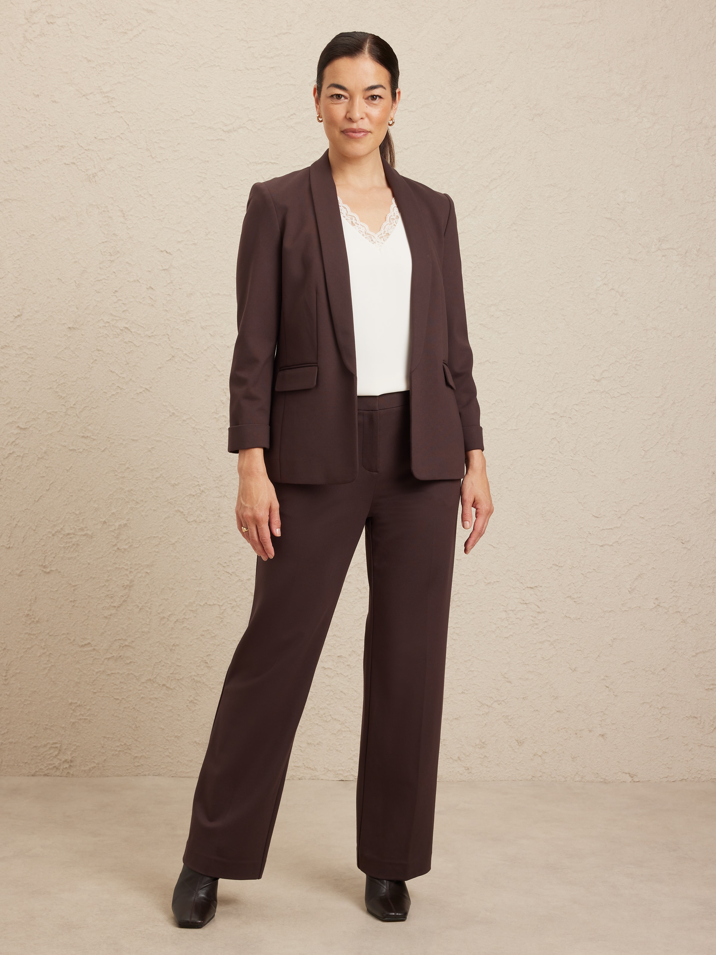 Delany Ponte Long Blazer
