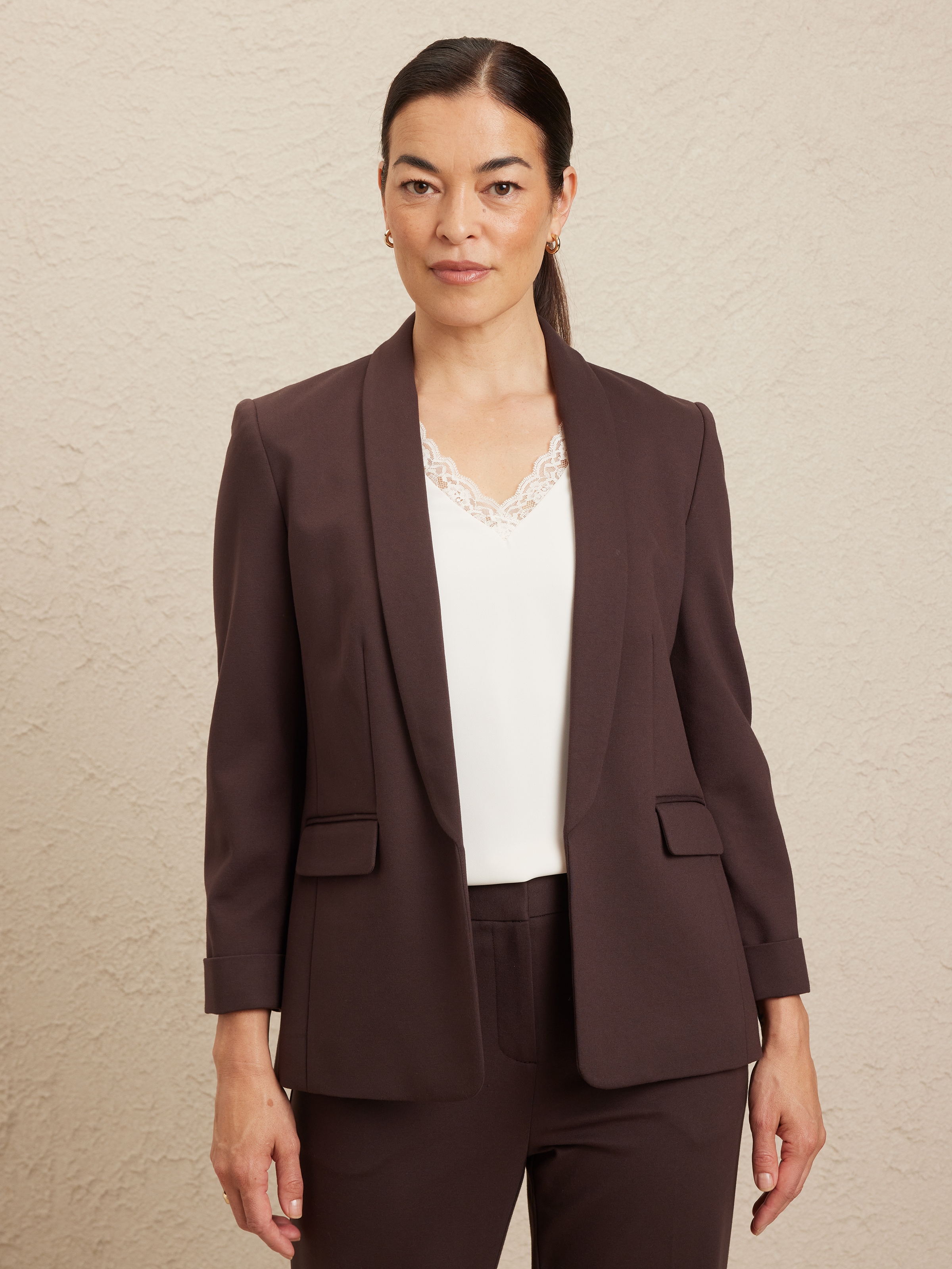 Delany Ponte Long Blazer