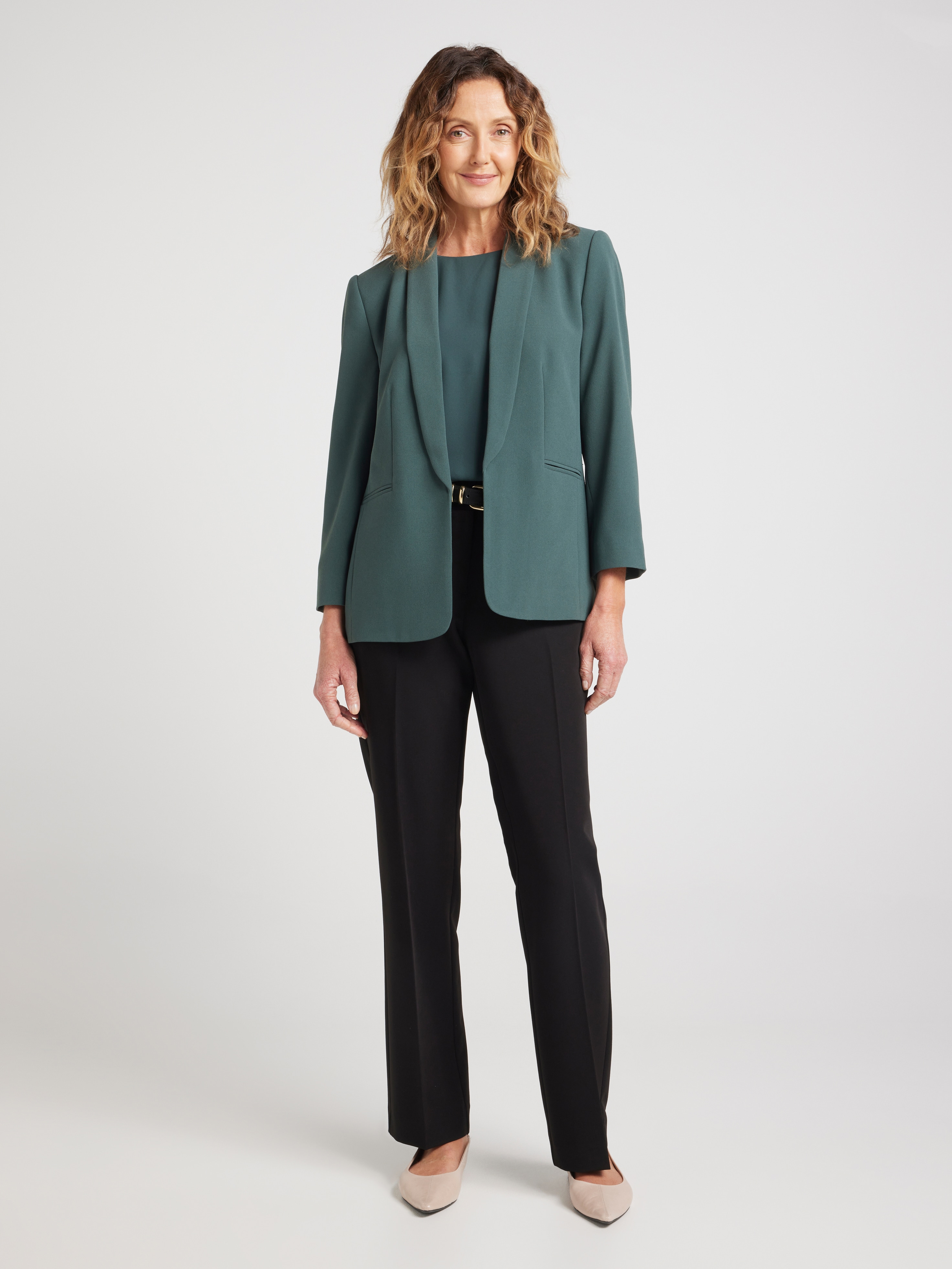 Sarita Shawl Crepe Blazer