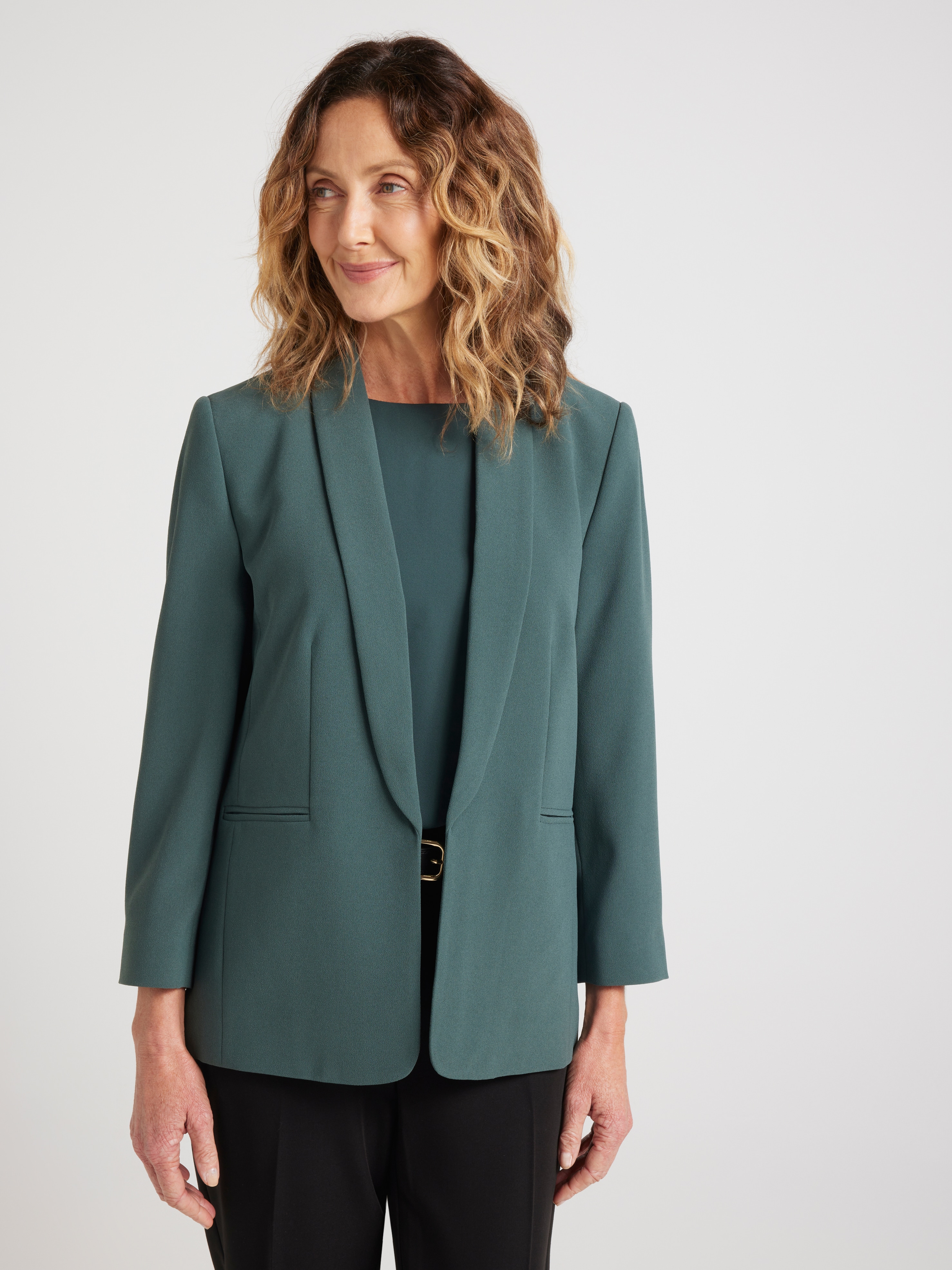 Sarita Shawl Crepe Blazer