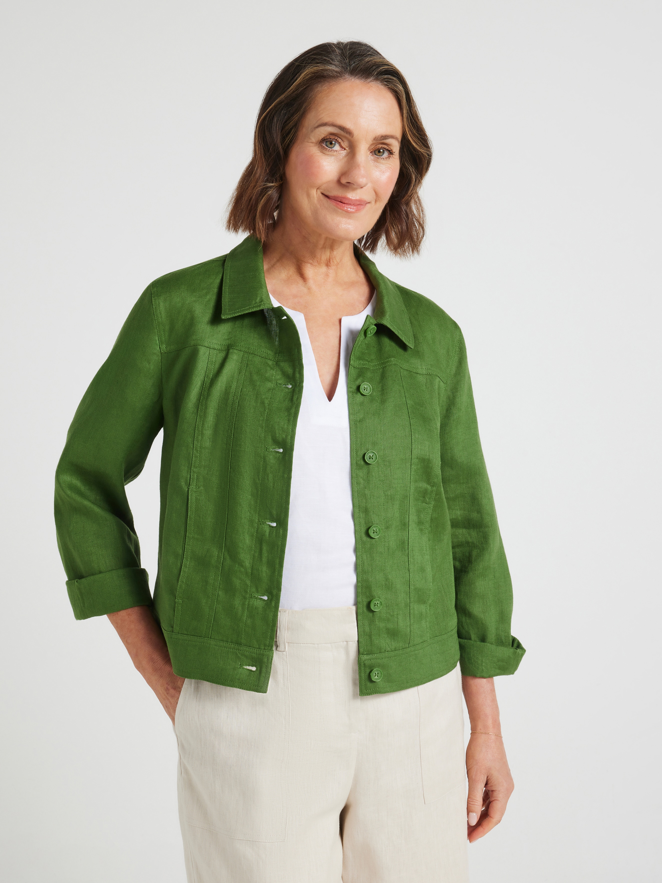 Nadia Linen Jacket