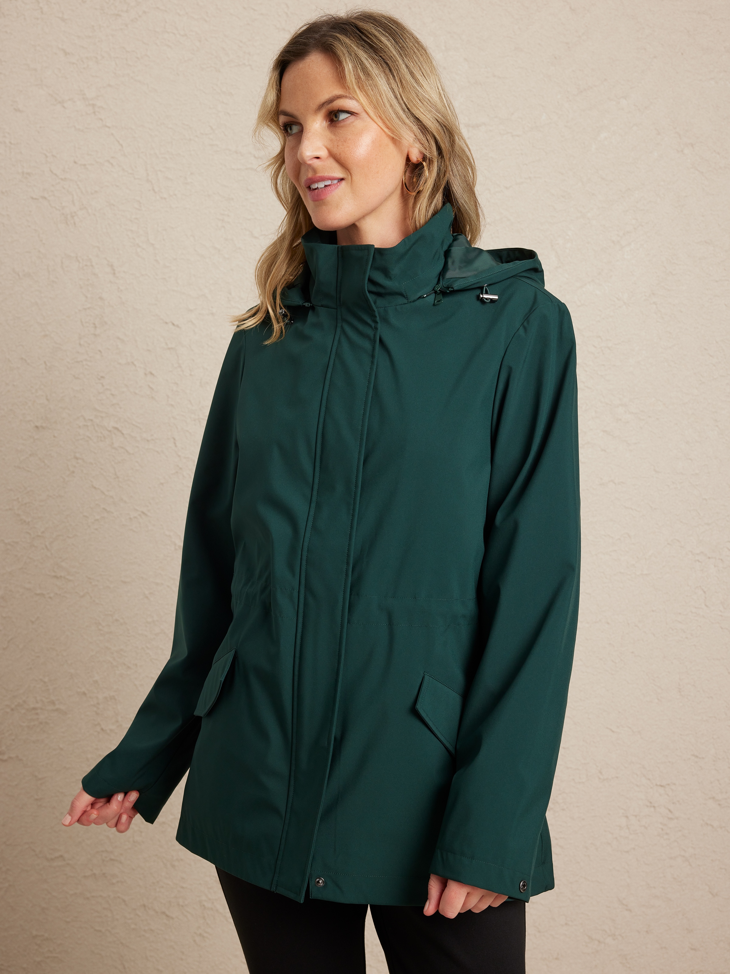 Brooklyn Rouched Waist Anorak