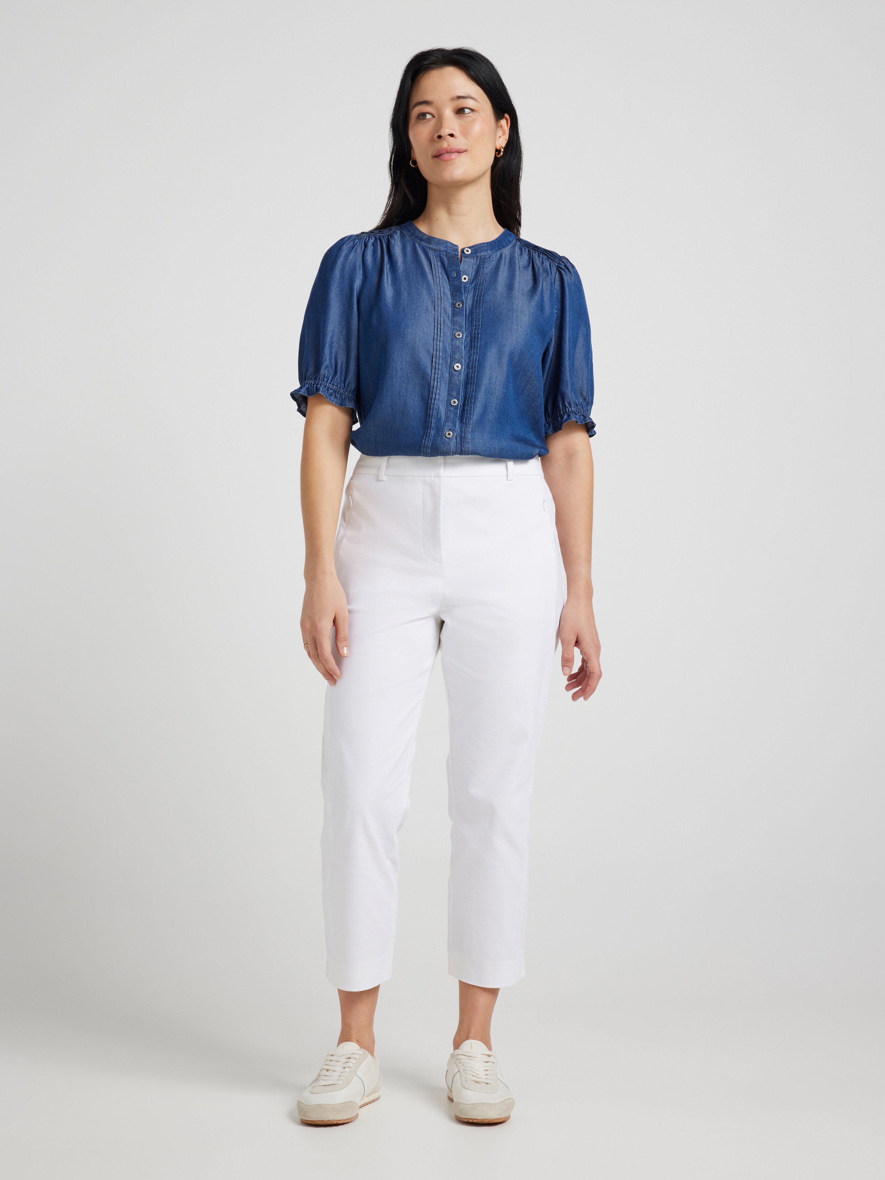 Camille Oxford Capri Pant