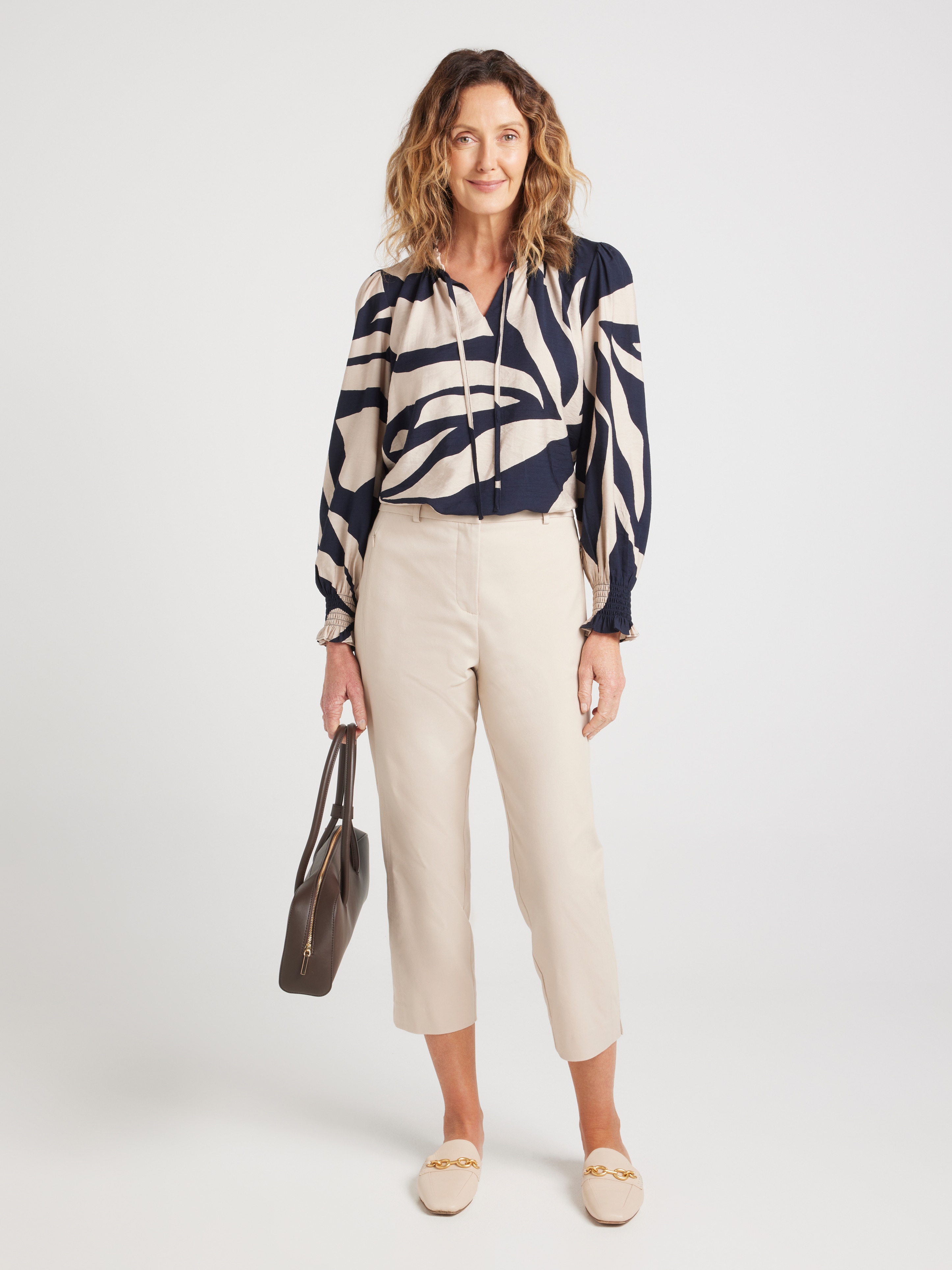 Camille Oxford Capri Pant