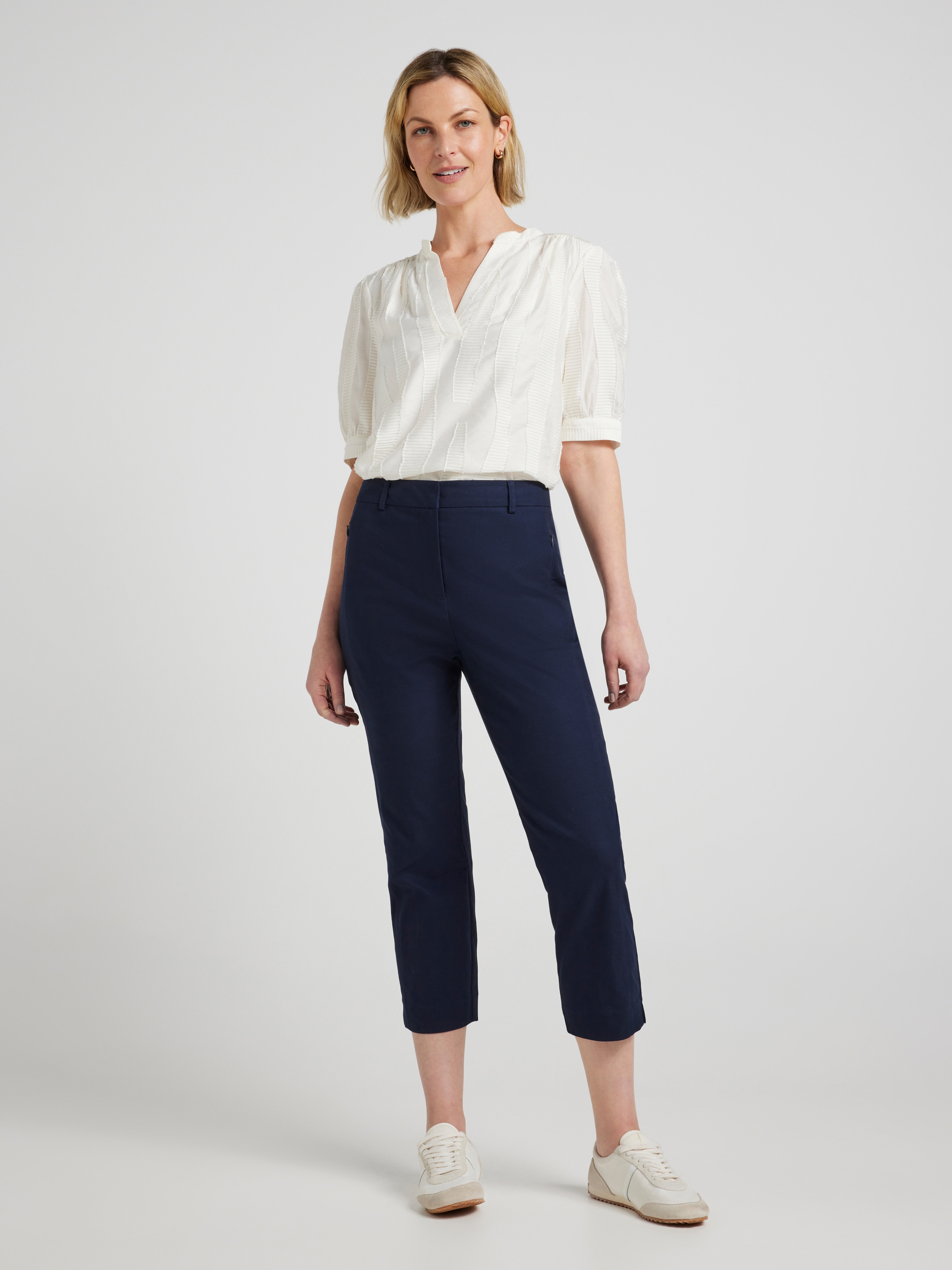Camille Oxford Capri Pant