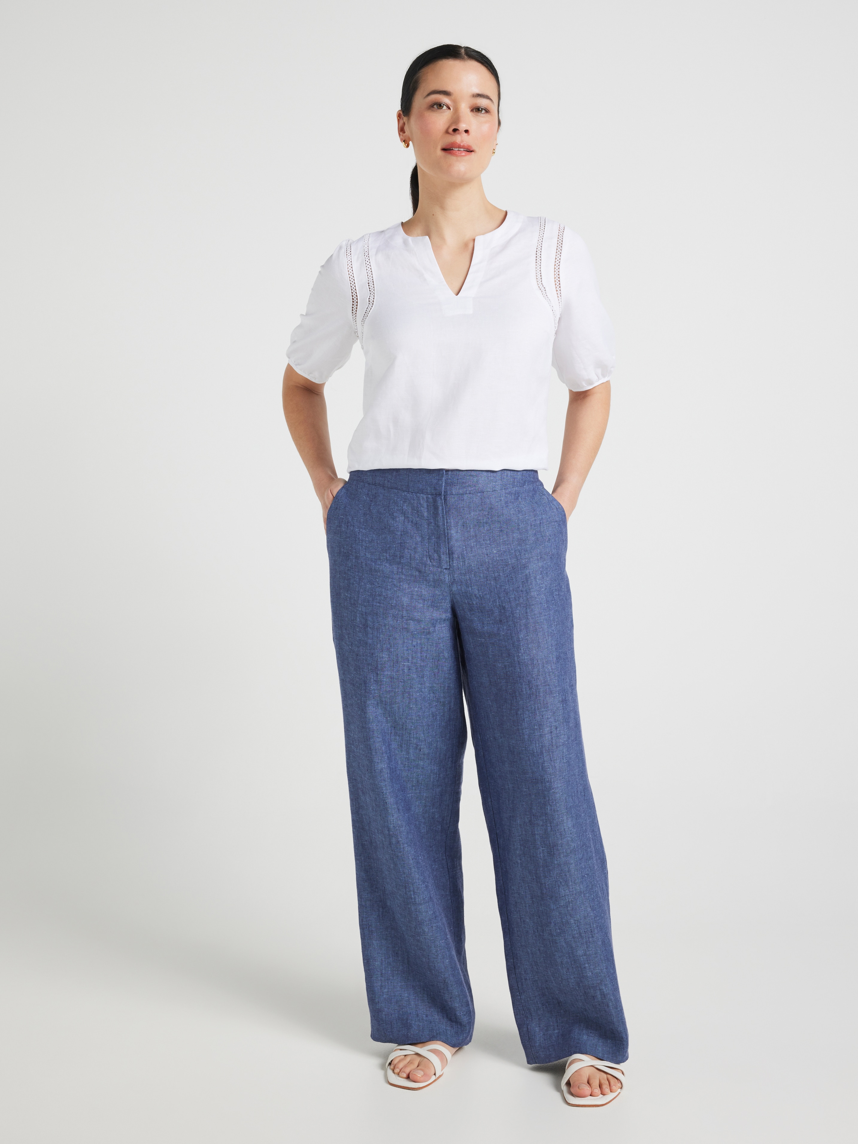 Rue Full Length Relaxed Linen Pant