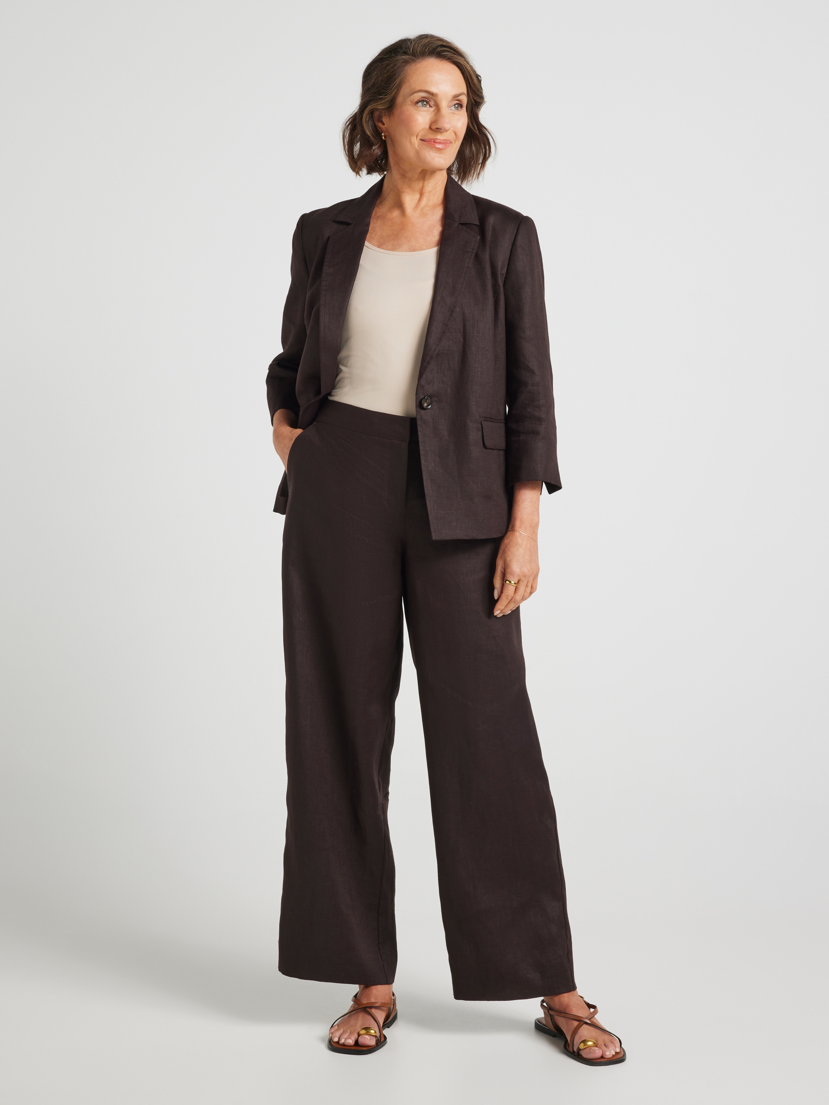 Rue Full Length Relaxed Linen Pant