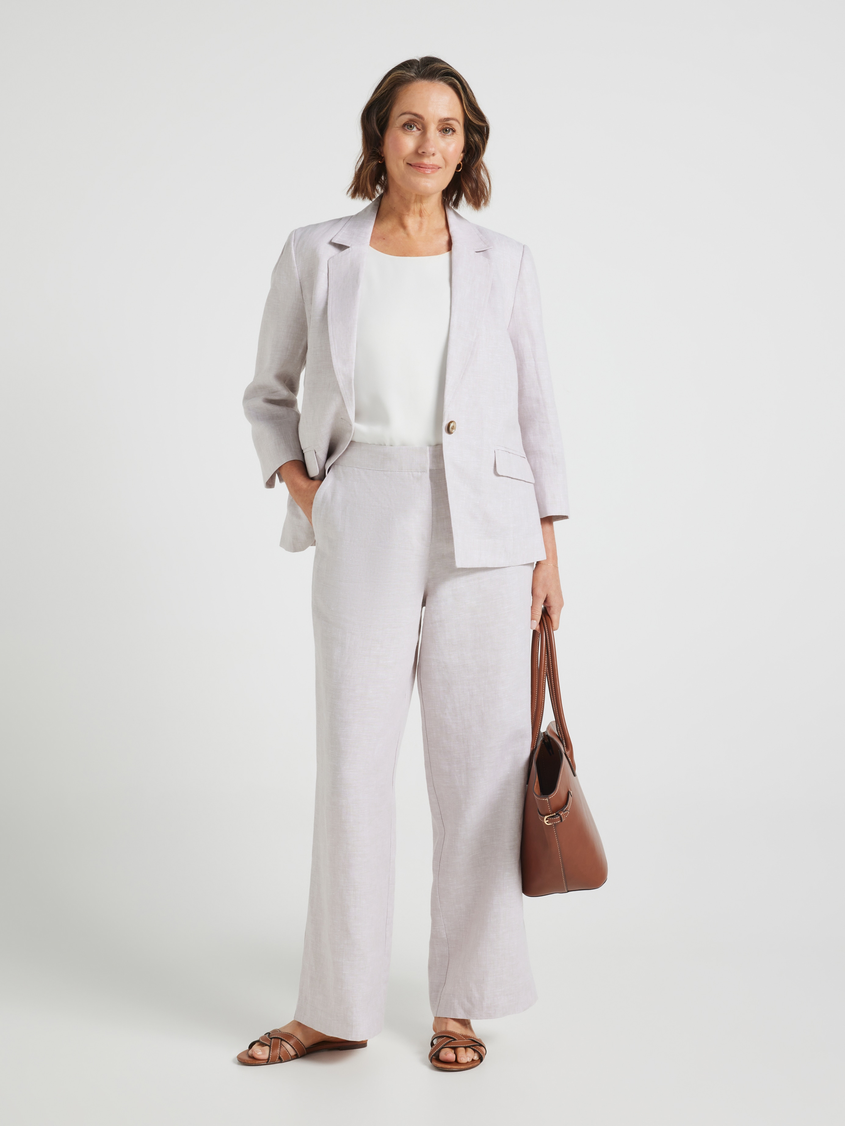 Rue Full Length Relaxed Linen Pant