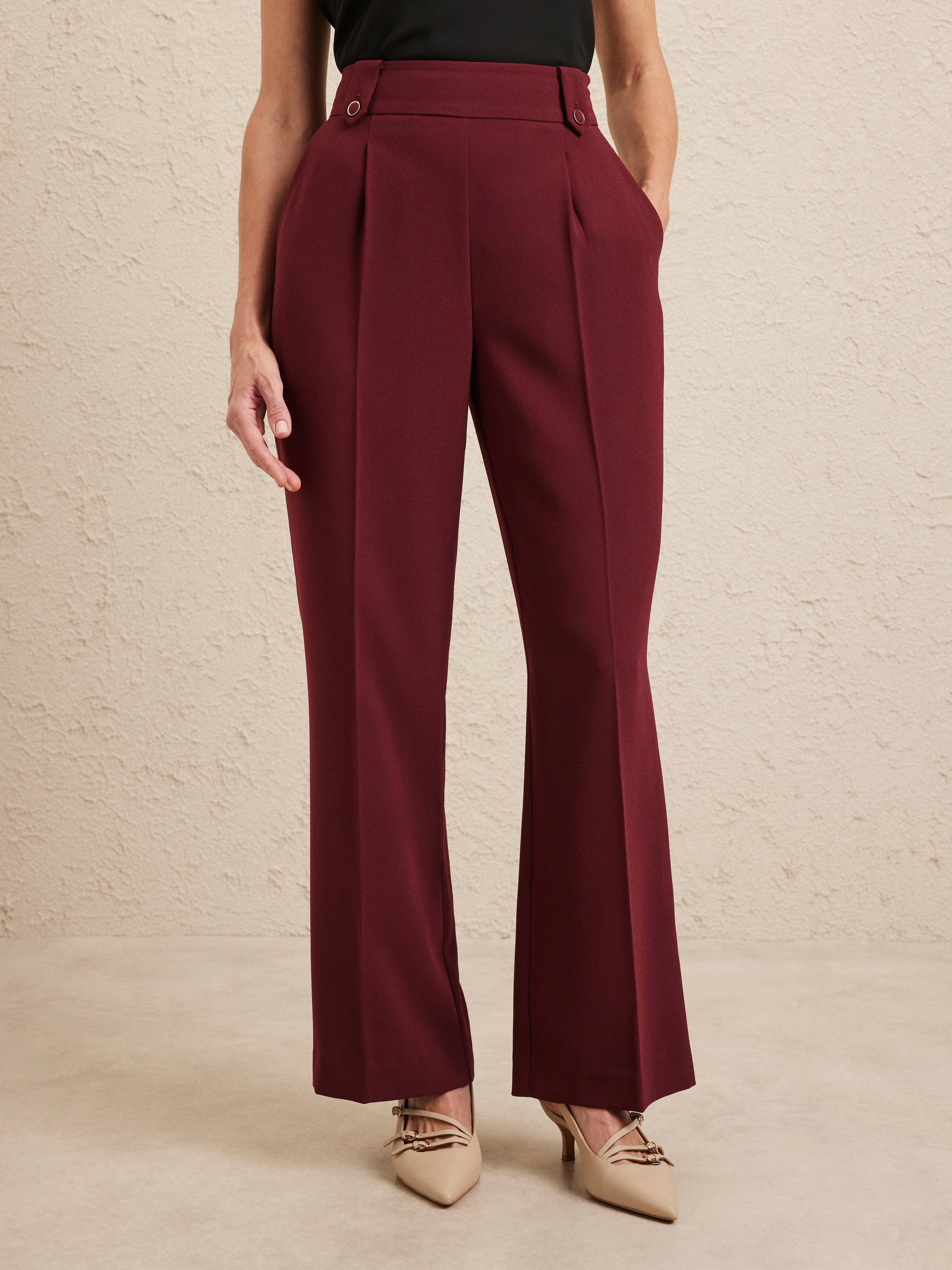 Tess Crepe Soft Pleat Pant