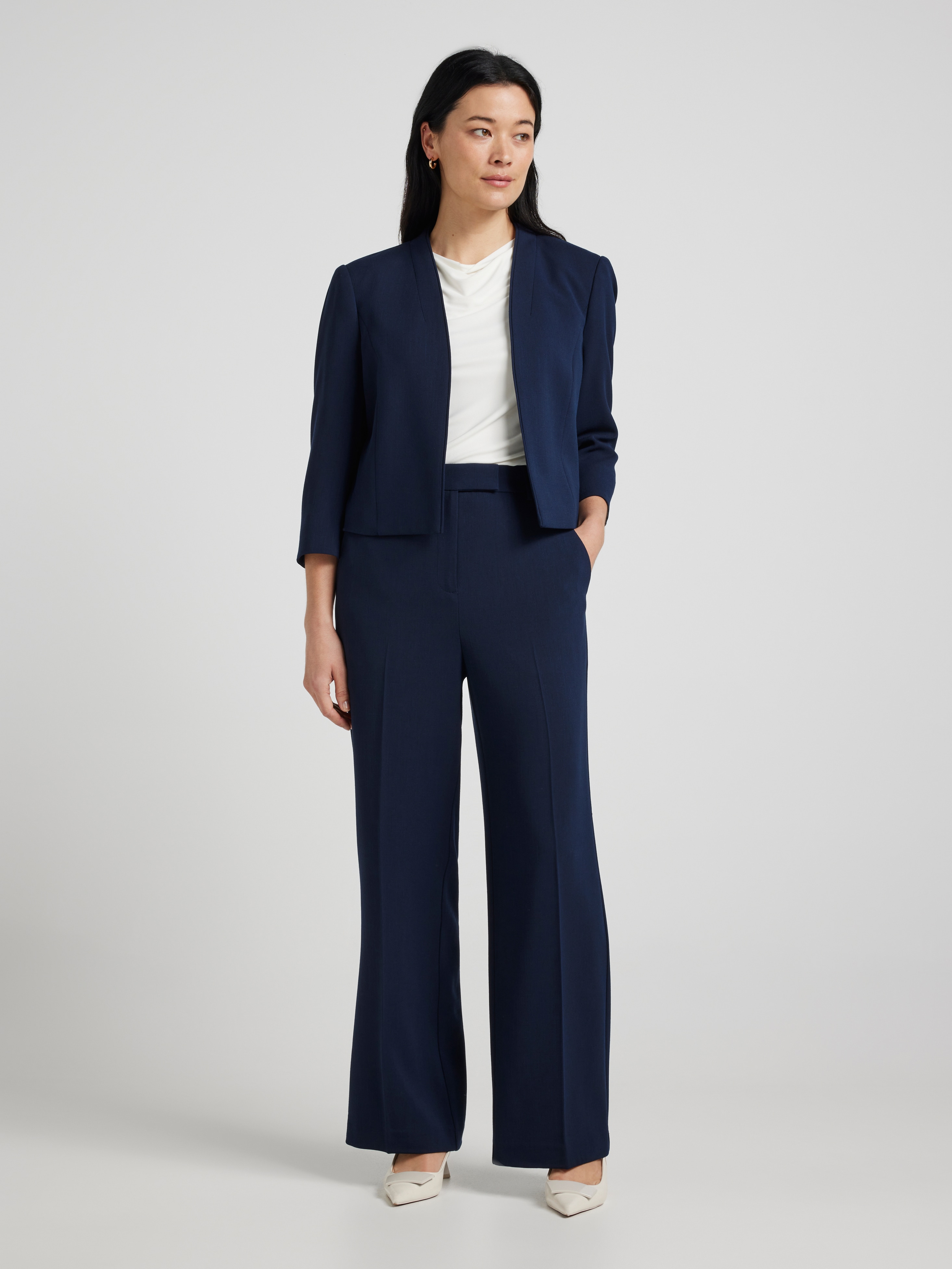Renata Viscose Full Length Wide Pant