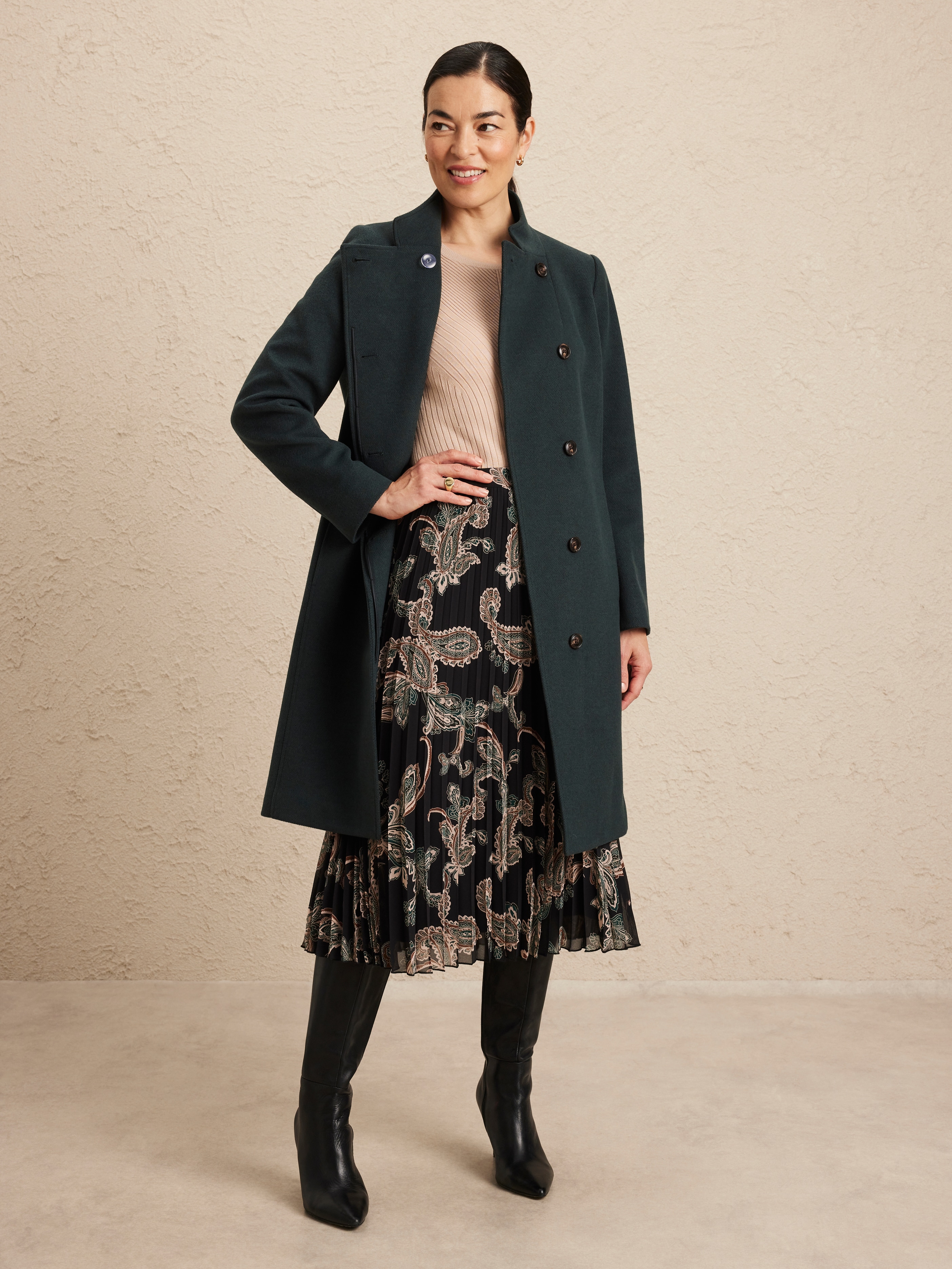 Paige Paisley Pleat Skirt