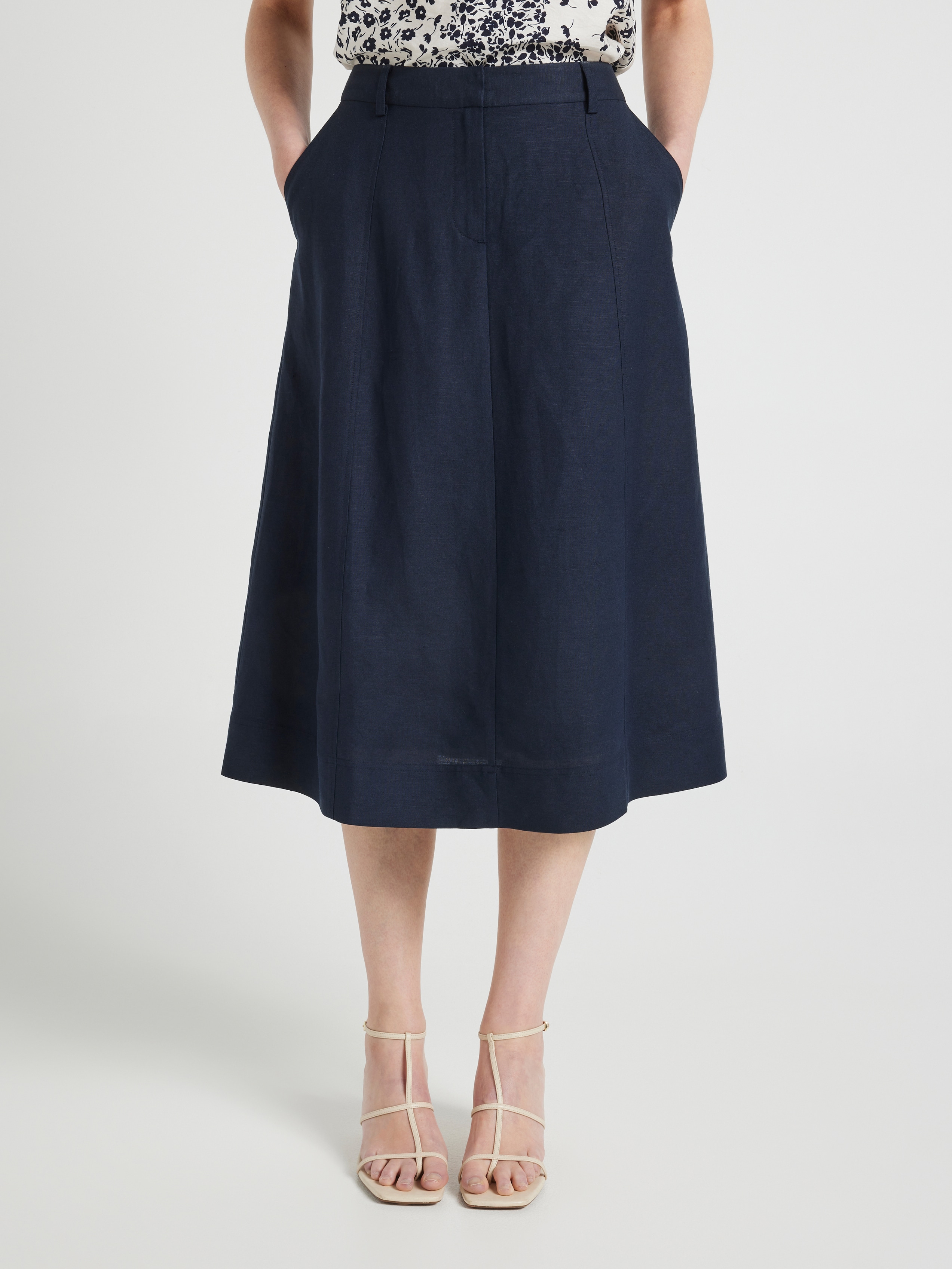 Chloe Linen Blend Skirt