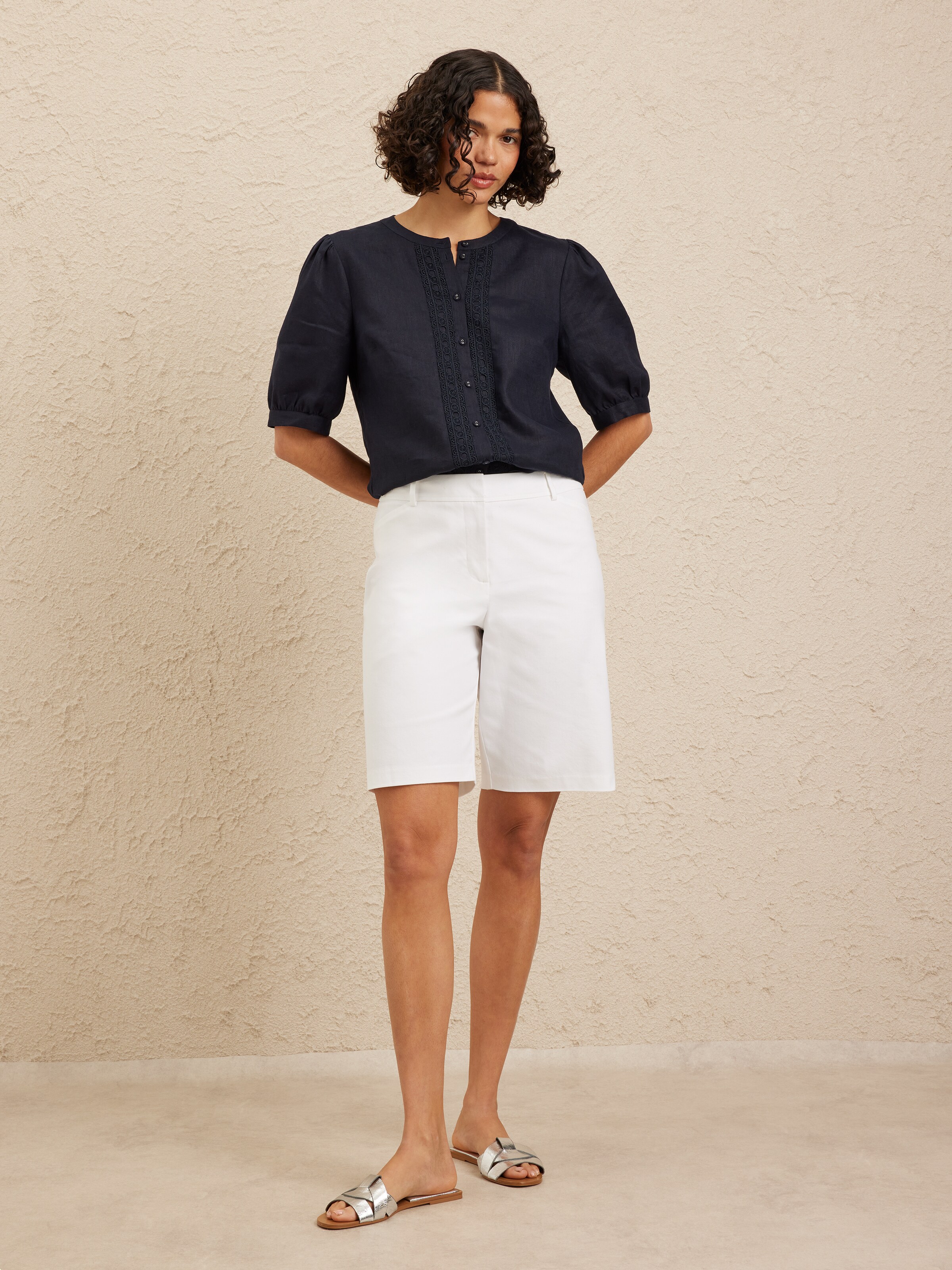 Natalie Oxford Cotton Short