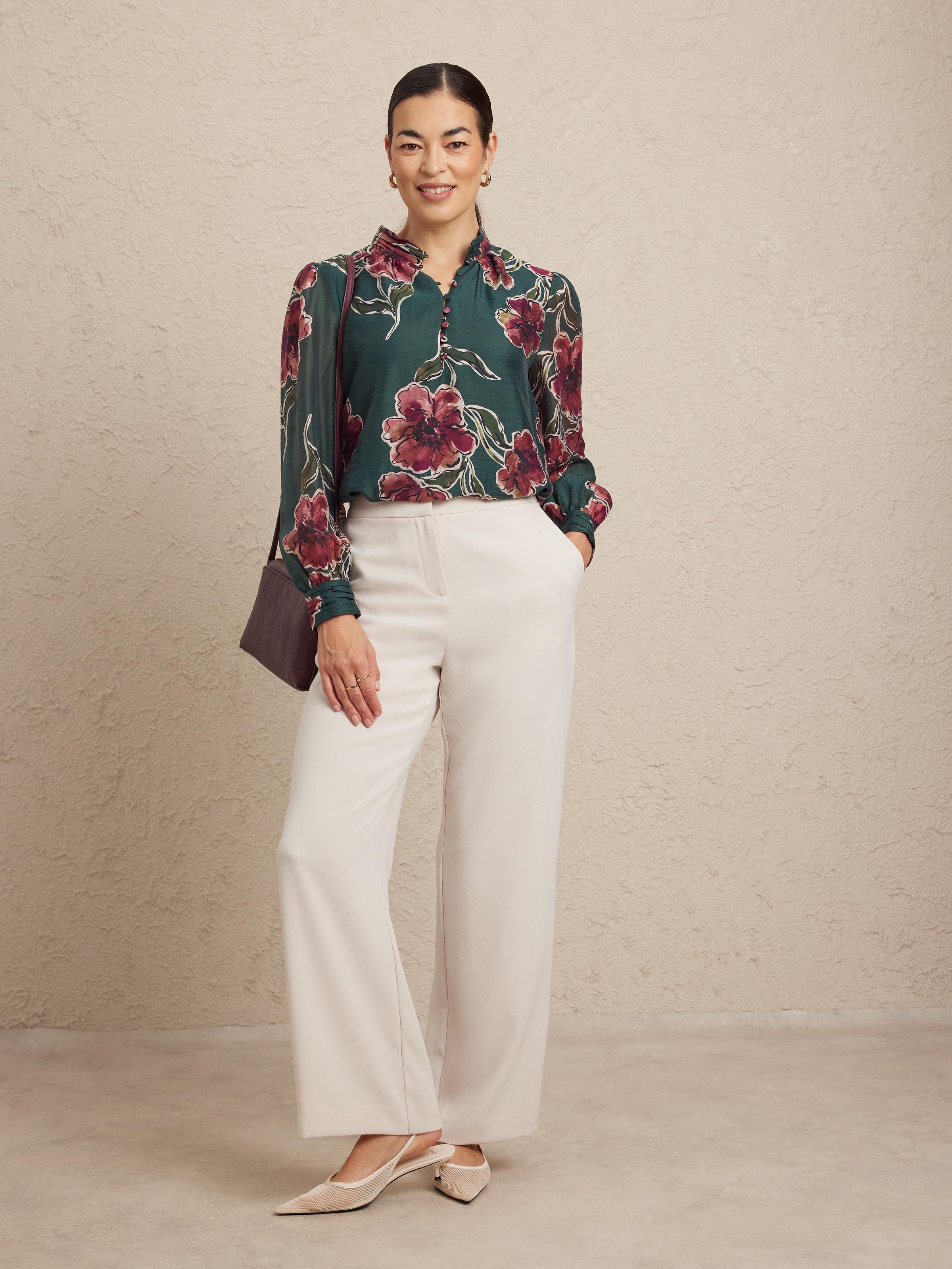 Sierra Button Thru Lyocel Blouse